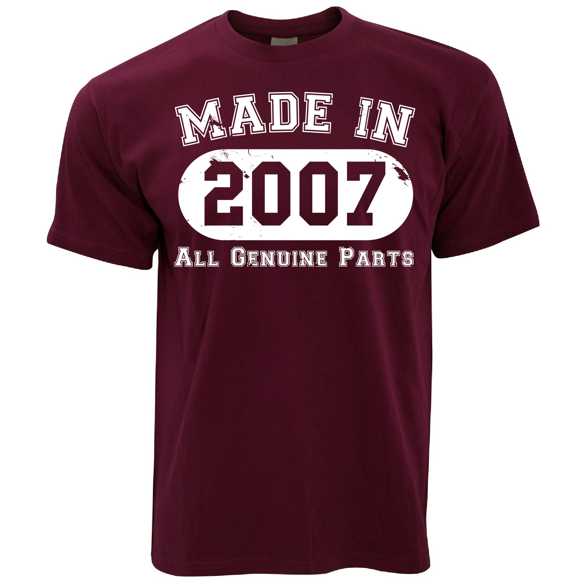 16th Birthday T Shirt Made in 2007 - All Genuine Parts