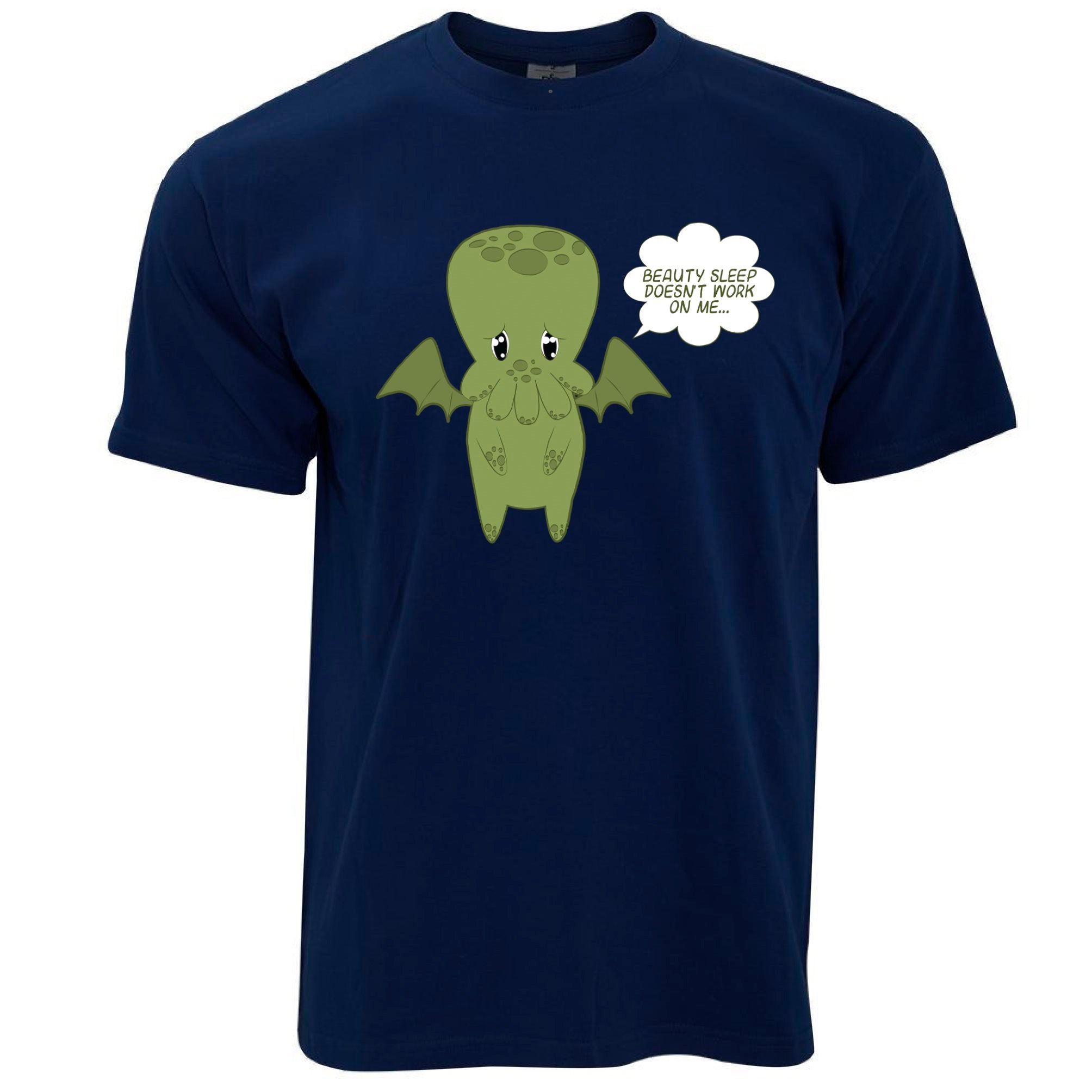 Cute Cthulhu T Shirt Beauty Sleep Doesn't Work On Me