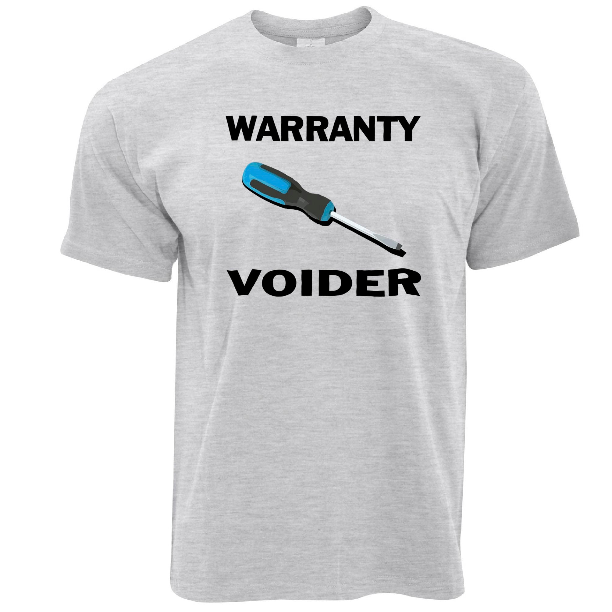 Novelty Tinkerer T Shirt Warrenty Voider Screwdriver