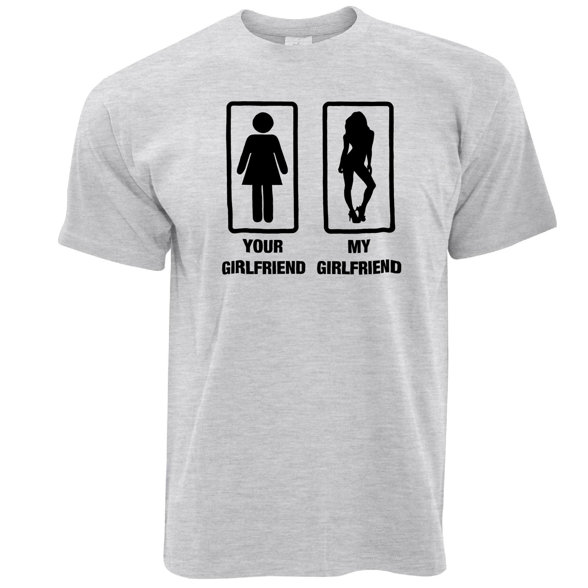 Couples Novelty T Shirt Your Girlfriend And Mine