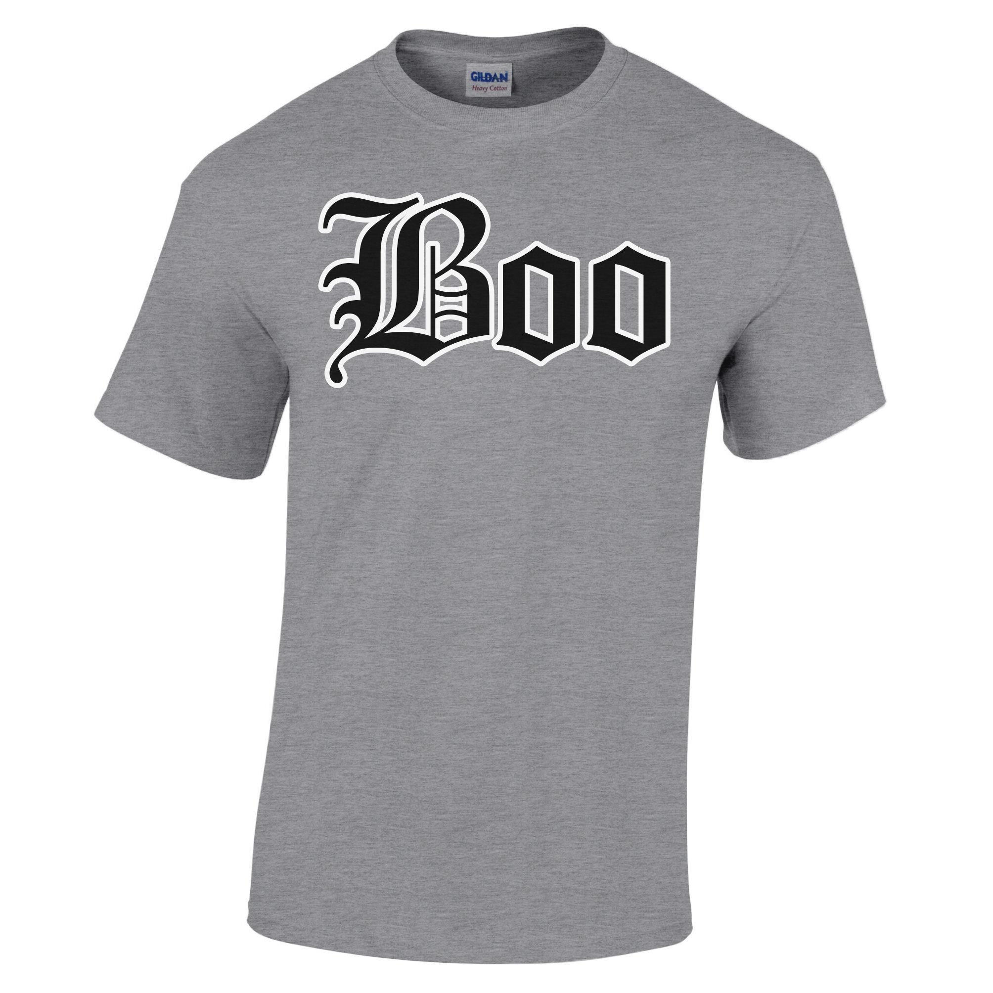 Halloween T Shirt Stylised Boo Text