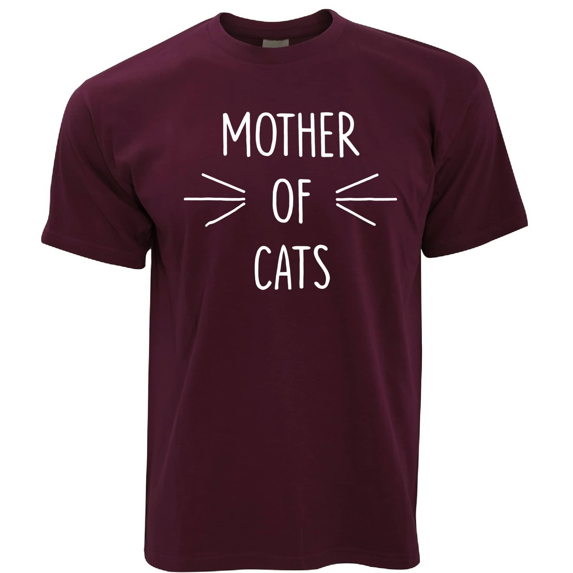 Novelty Pet T Shirt Mother Of Cats Slogan
