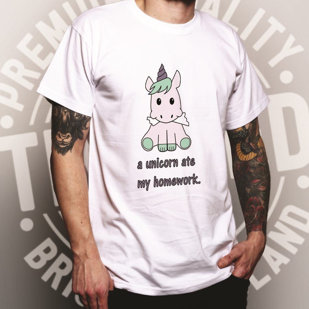 A Unicorn Ate My Homework T Shirt