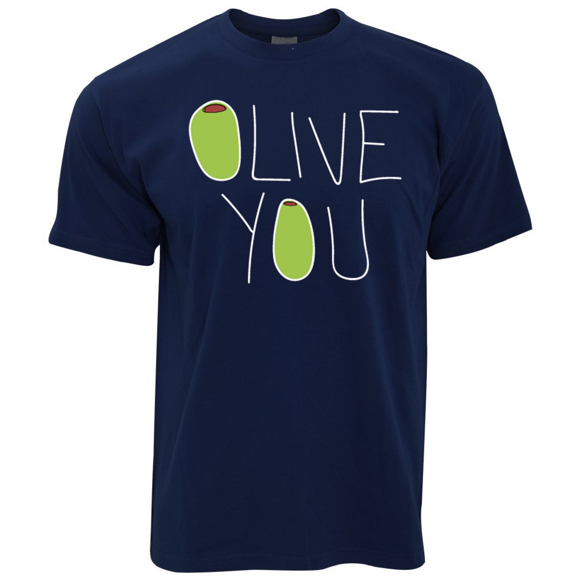 Valentines Day T Shirt Olive You Slogan