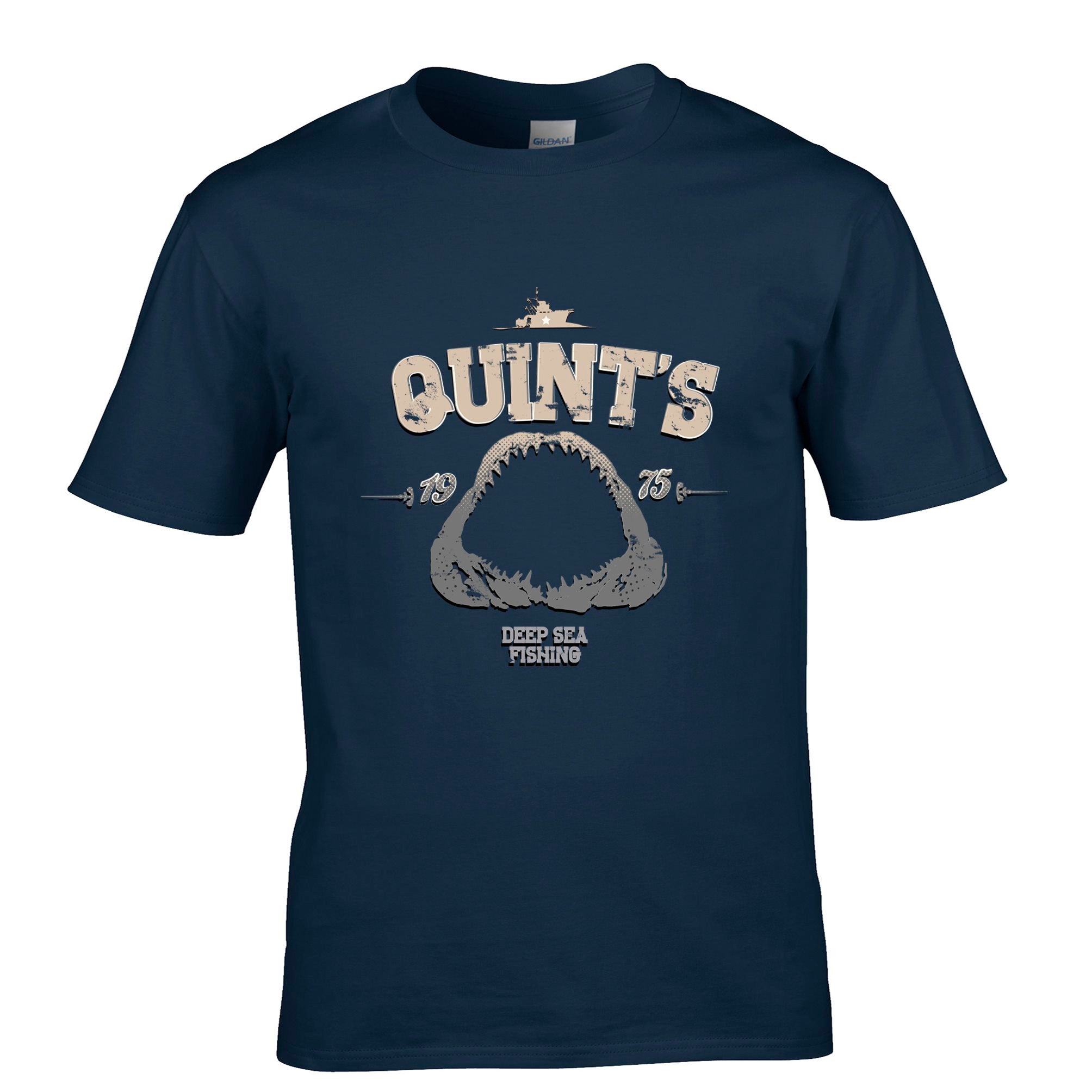 Deep Sea Shark Fishing By Quints T Shirt