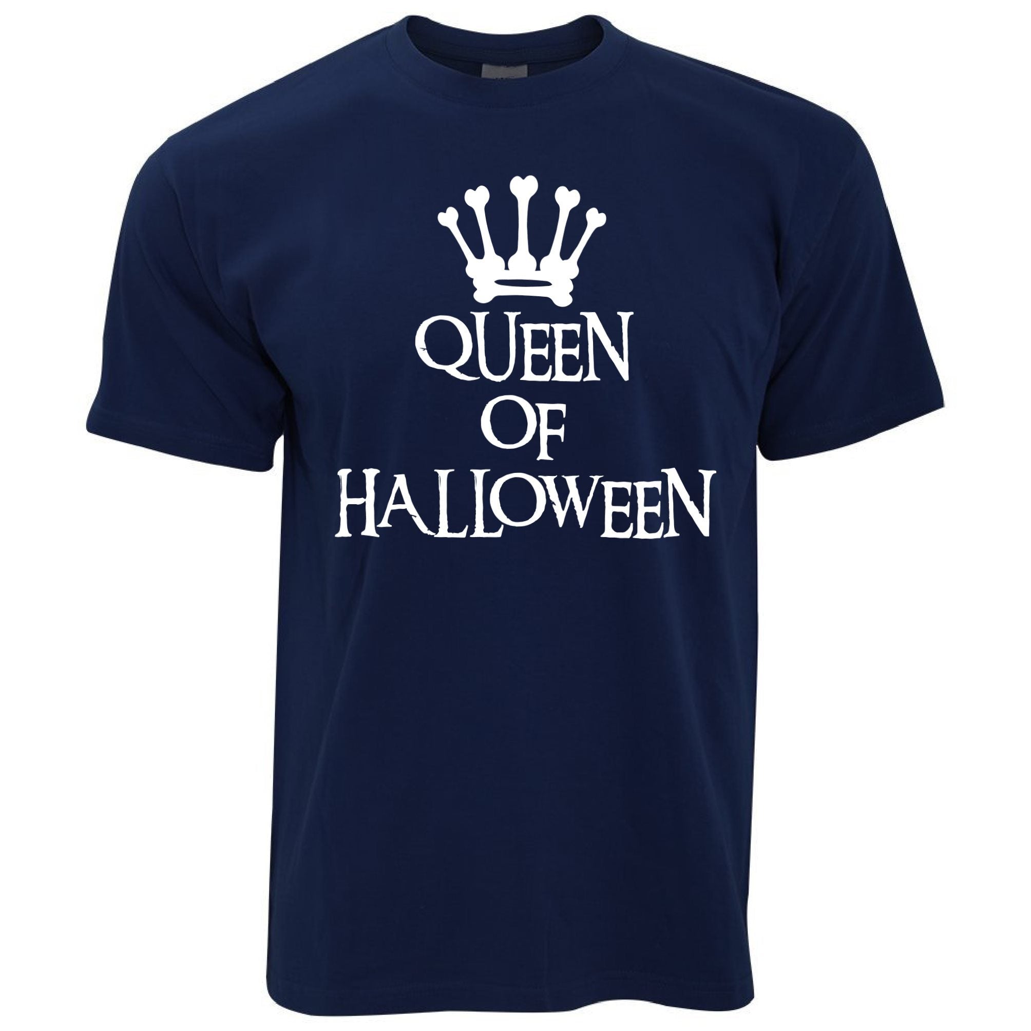 Novelty Spooky T Shirt Queen Of Halloween Crown