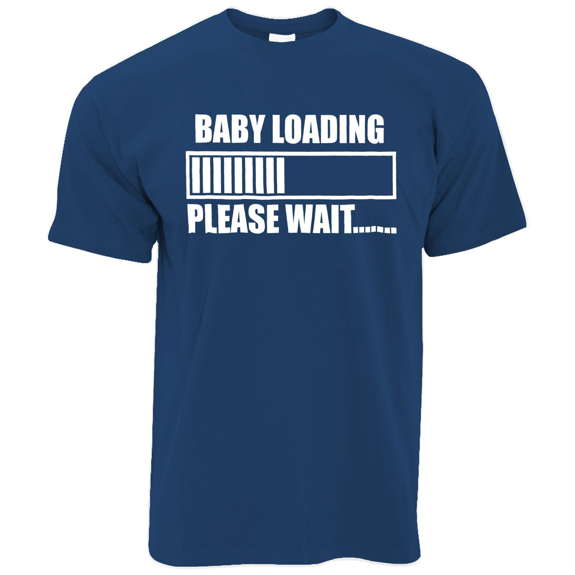 Novelty T Shirt Baby Loading Bar Please Wait