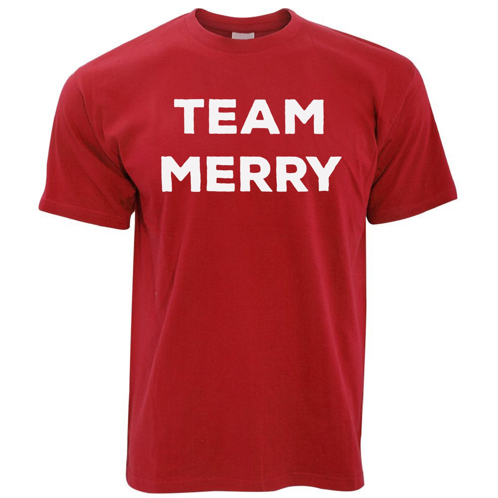 Novelty Xmas T Shirt Team Merry Christmas