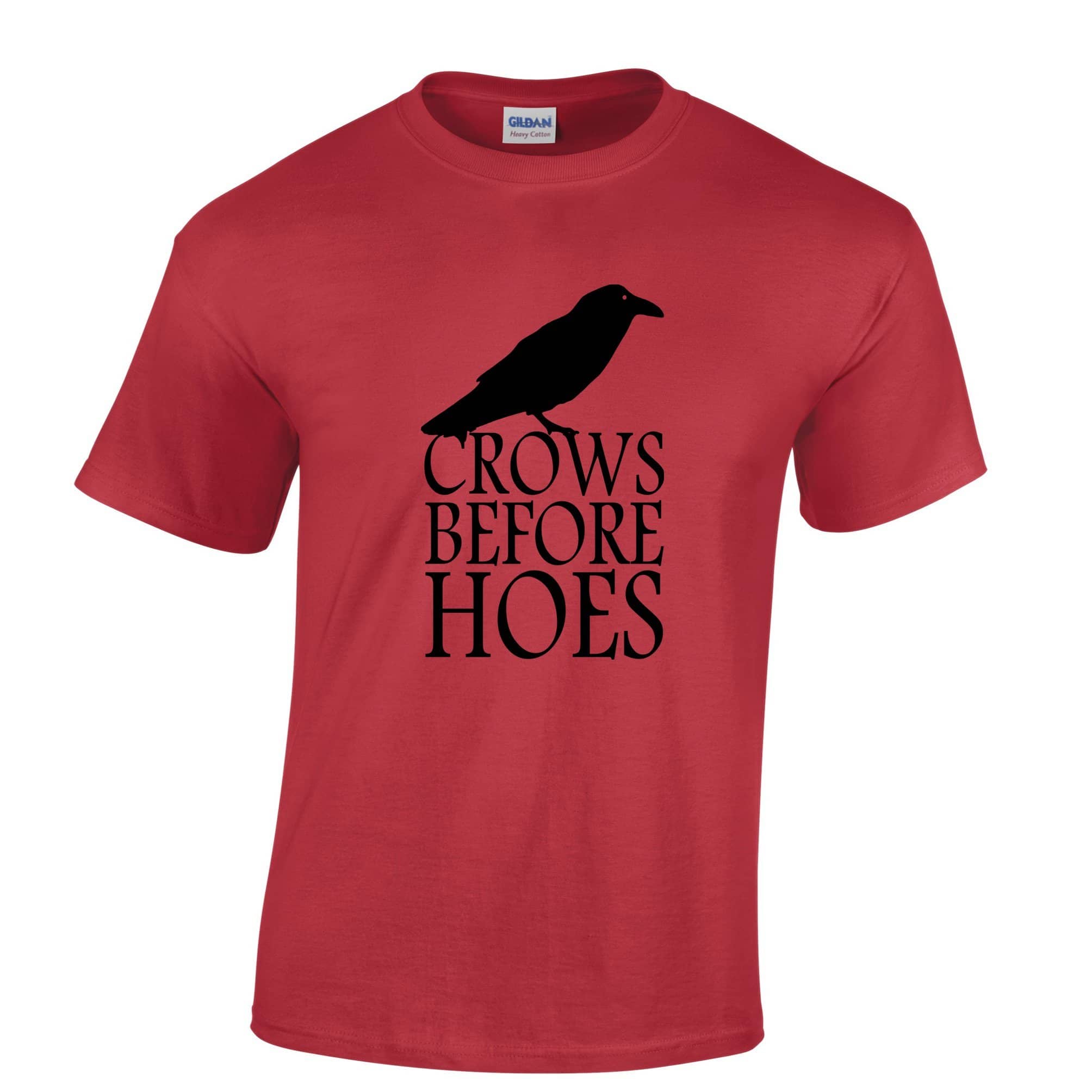 TV Parody T Shirt Crows Before Hoes Slogan