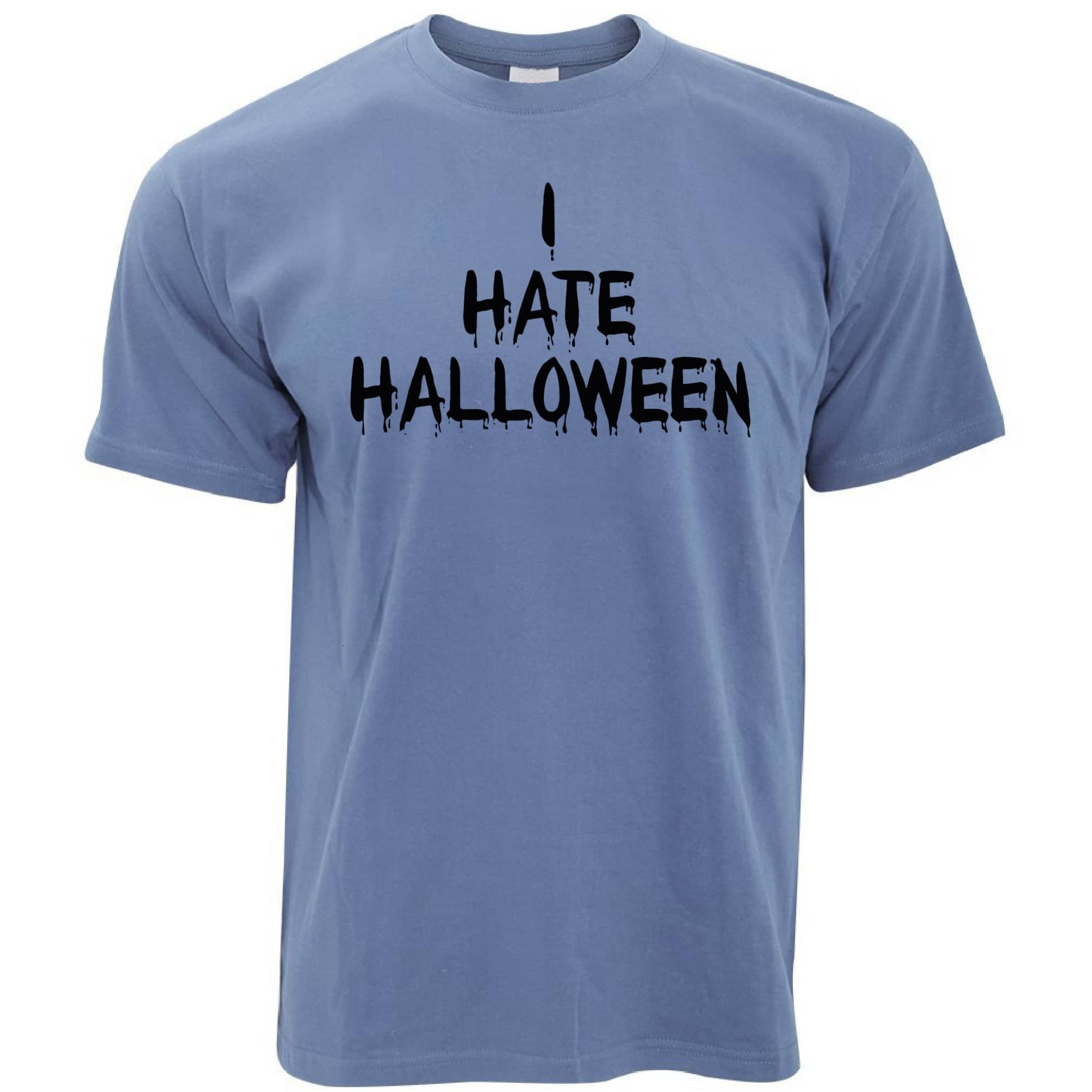 Anti-Holiday T Shirt I Hate Halloween Slogan