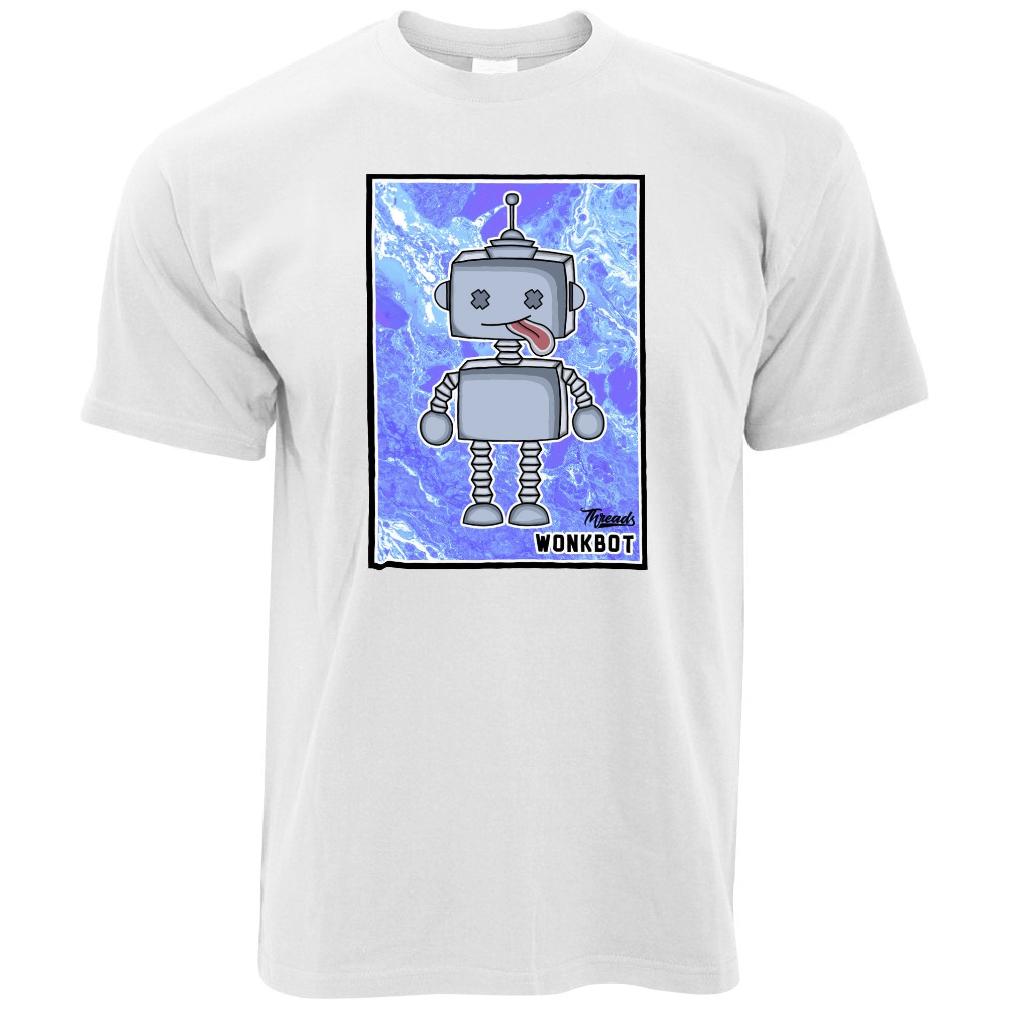 Designer T Shirt Threads Wonkbot Robot Logo