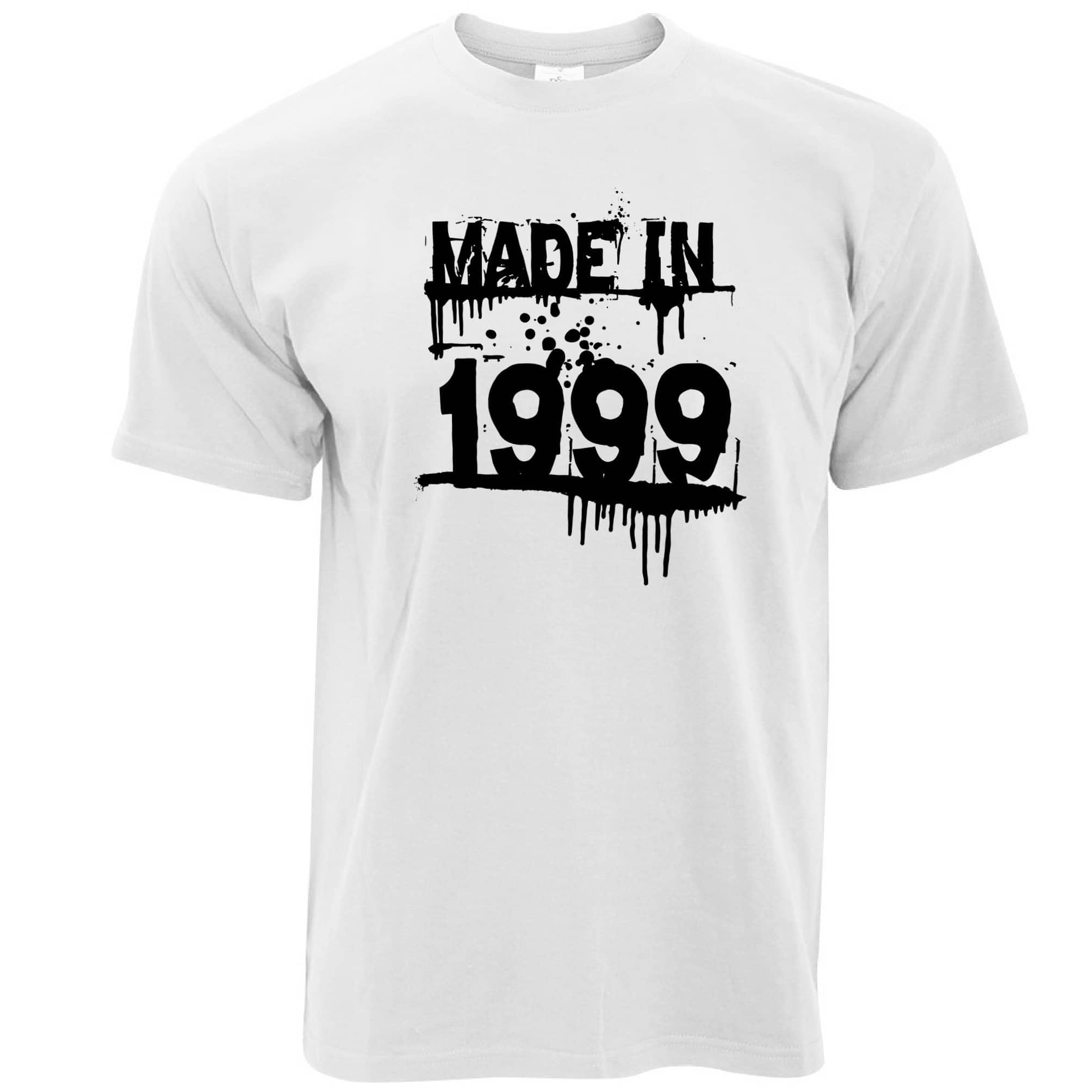 Birthday T Shirt Made in 1999 Graffiti