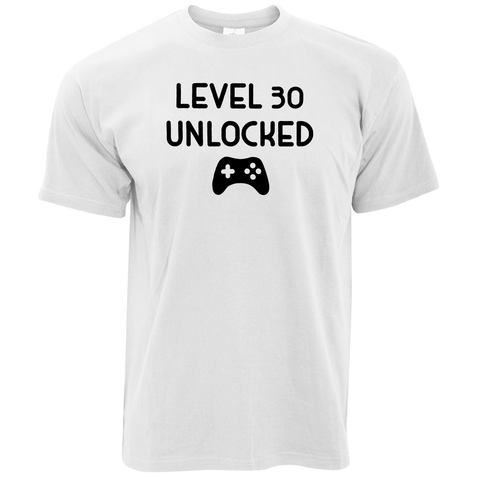 Gamers 30th Birthday T Shirt Level 30 Unlocked