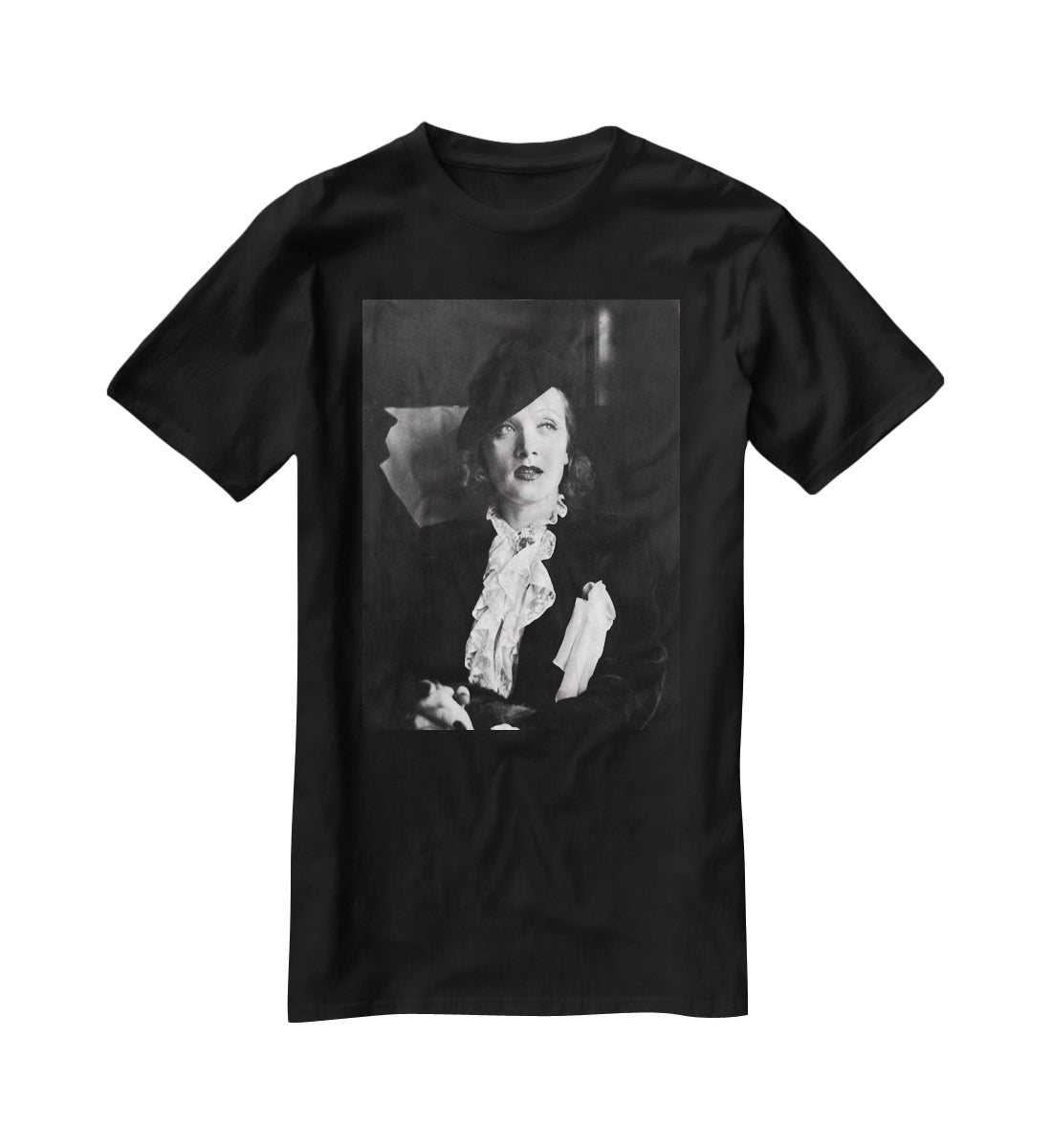 Marlene Dietrich Black And White T-Shirt