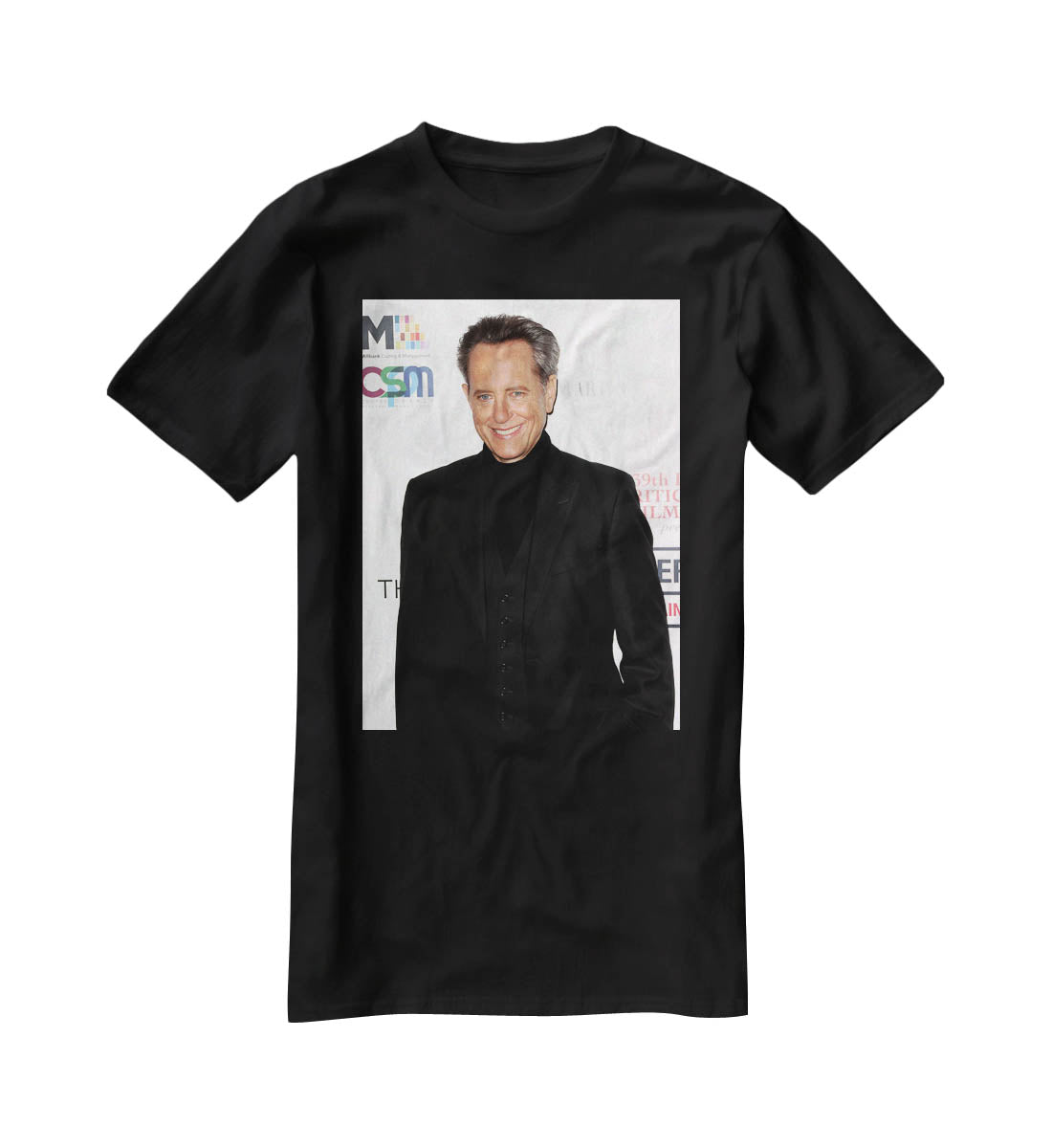 Richard E Grant in black T-Shirt