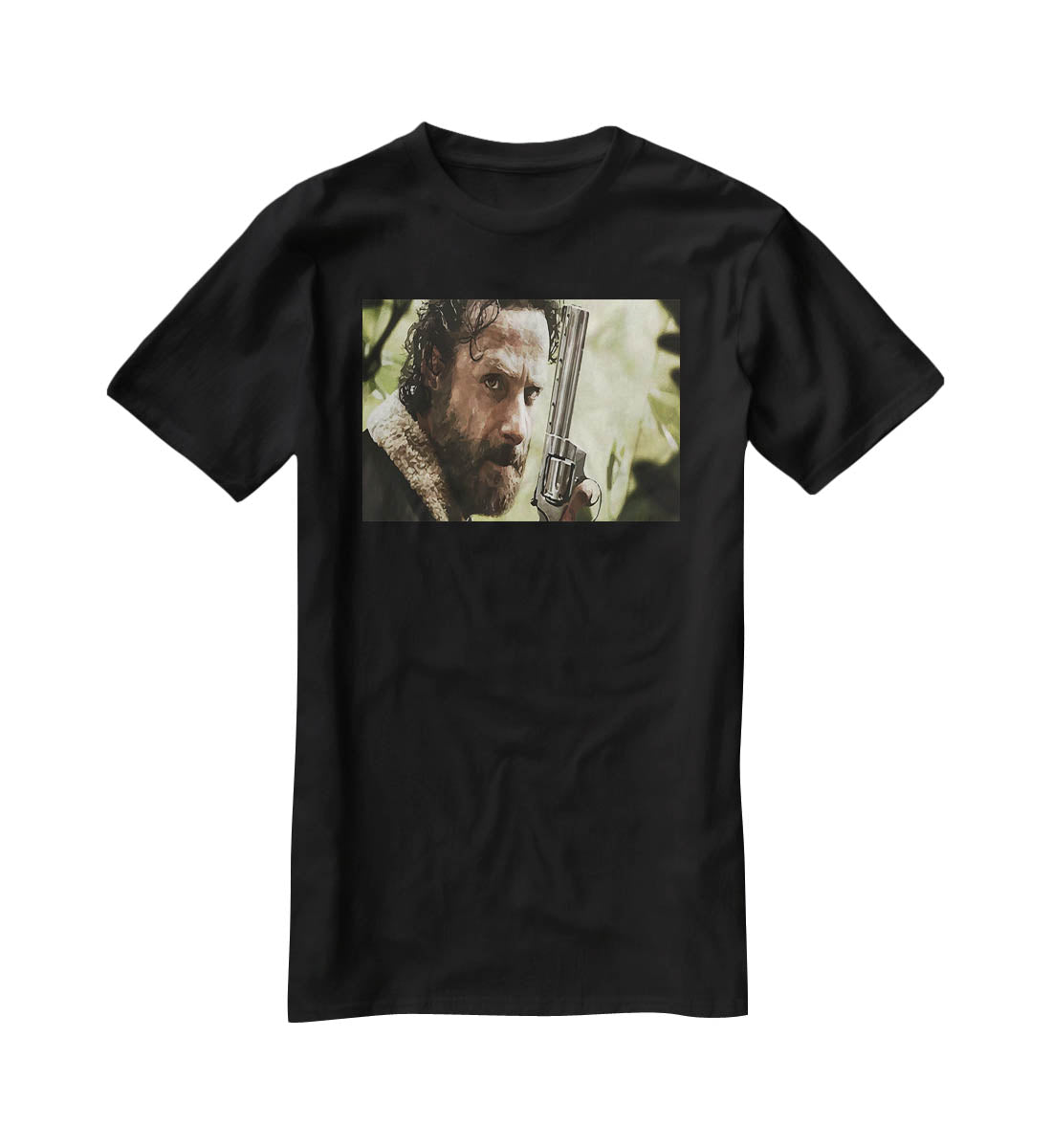 Rick With Gun The Walking Dead T-Shirt