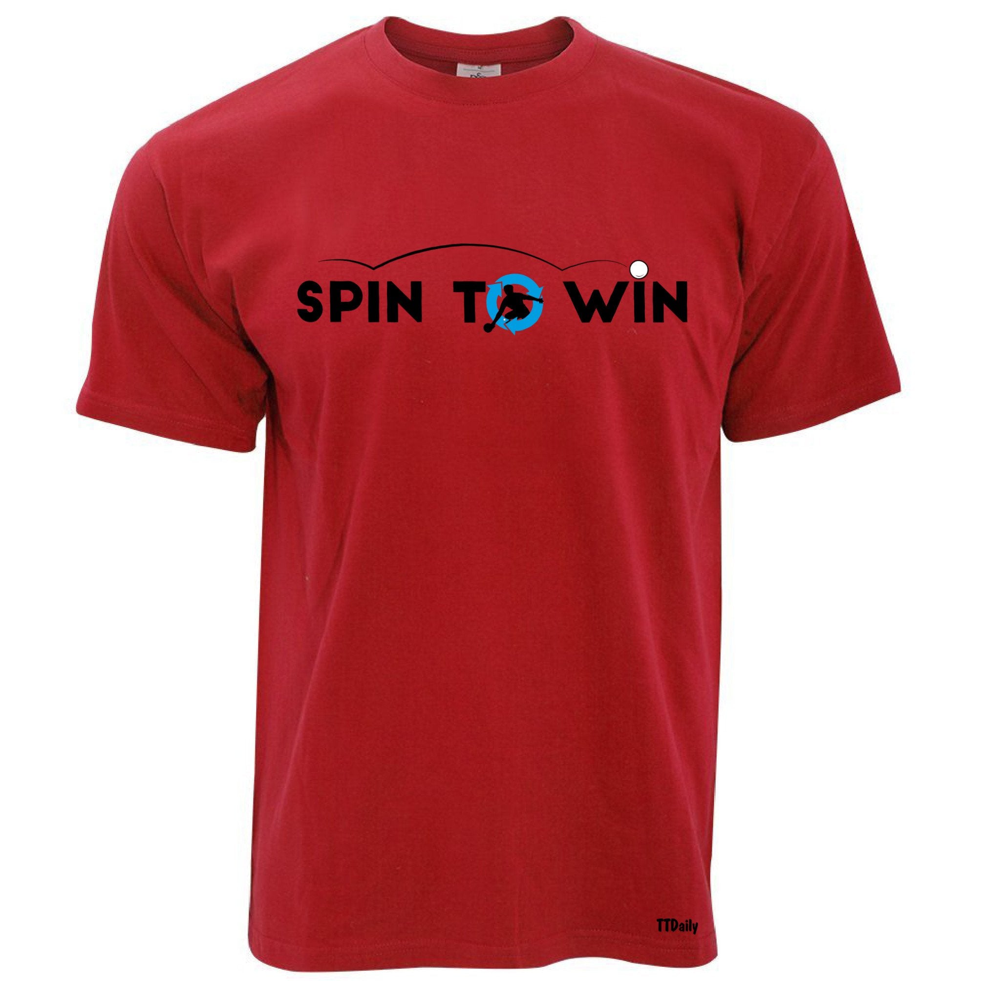 Table Tennis T Shirt Spin To Win