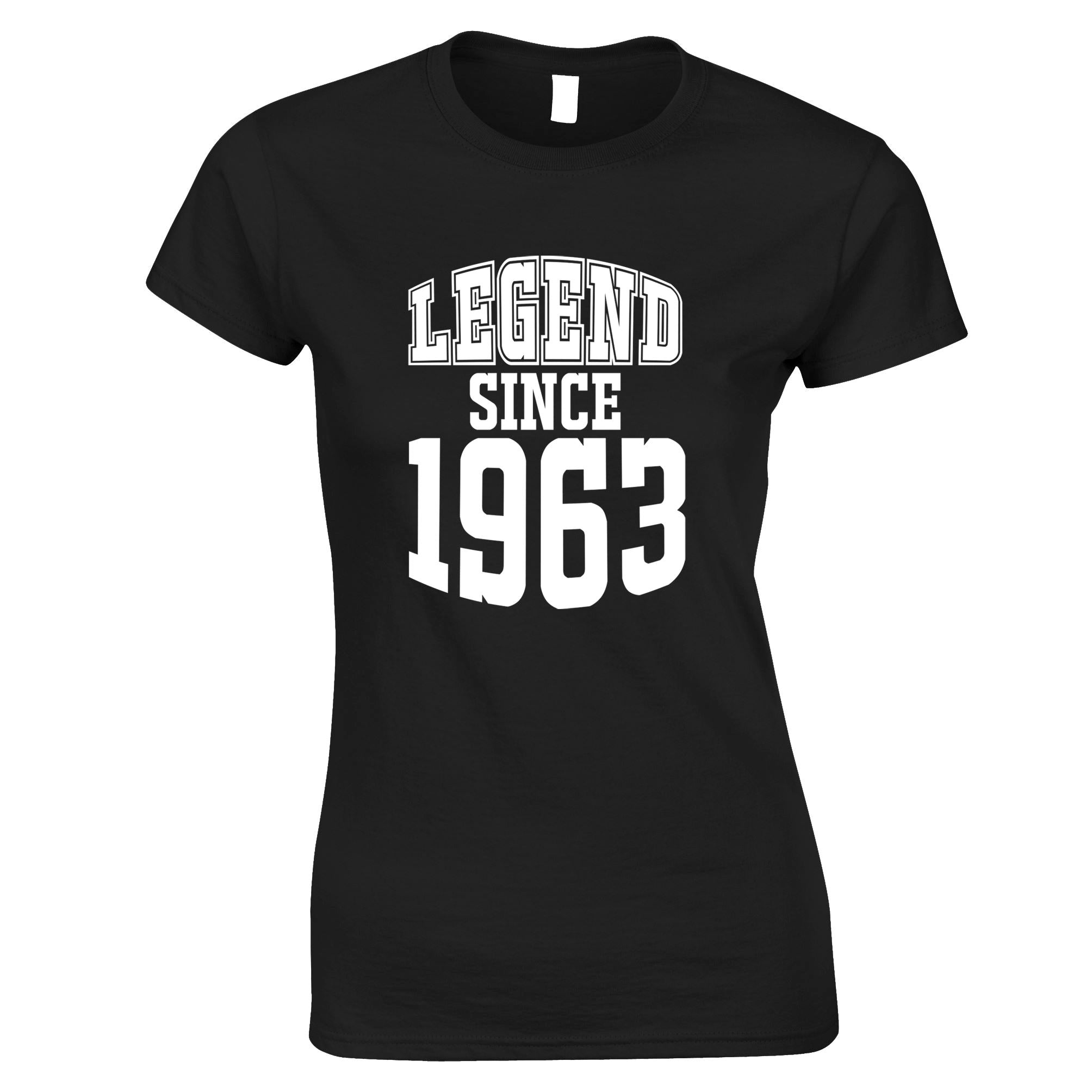 60th Birthday Womens T Shirt Legend Since 1963