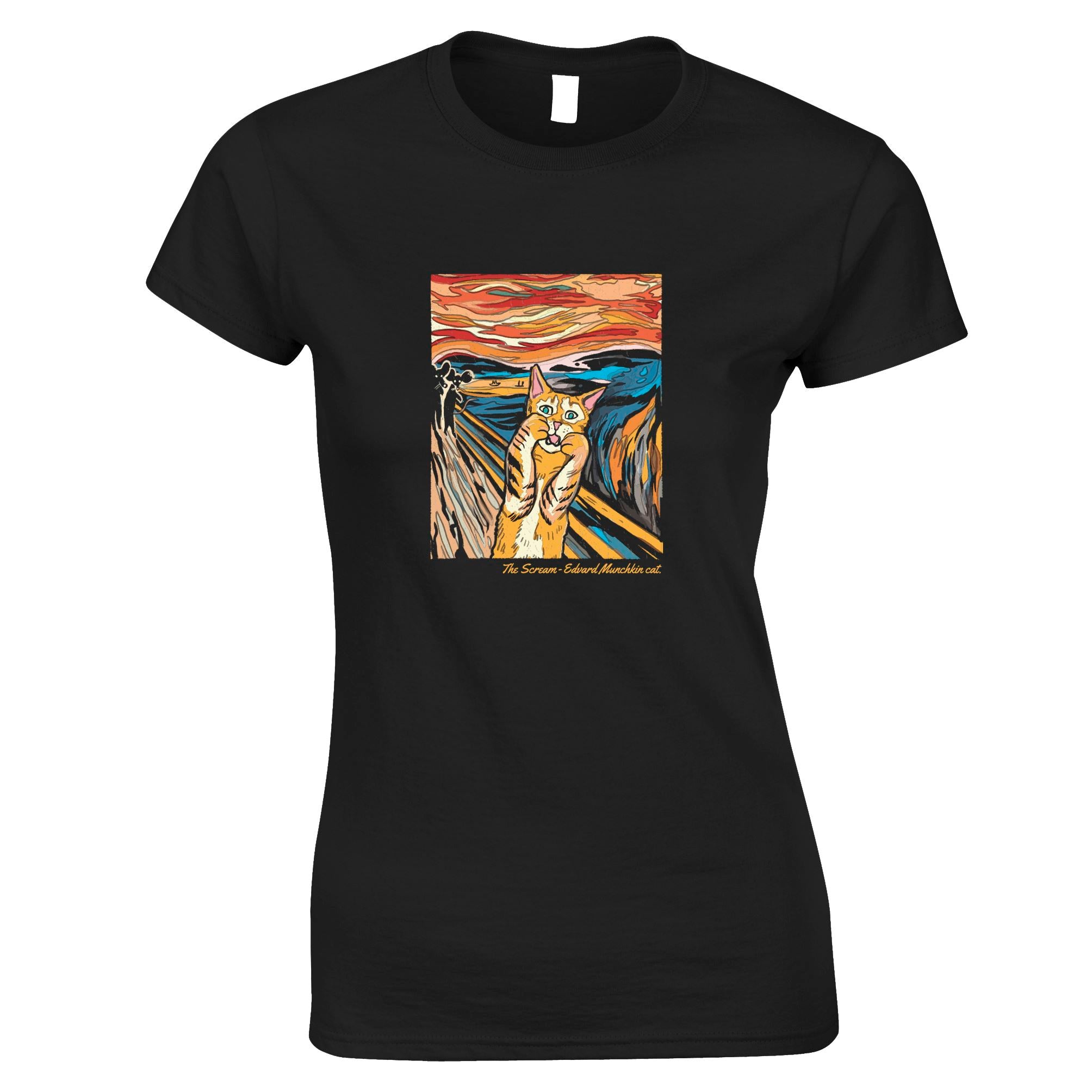 The Scream Cat Womens T Shirt