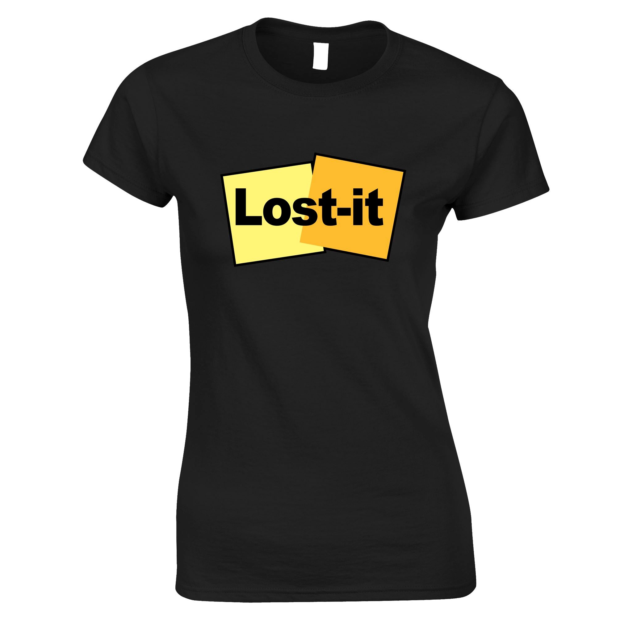 Lost-It Note Womens T Shirt