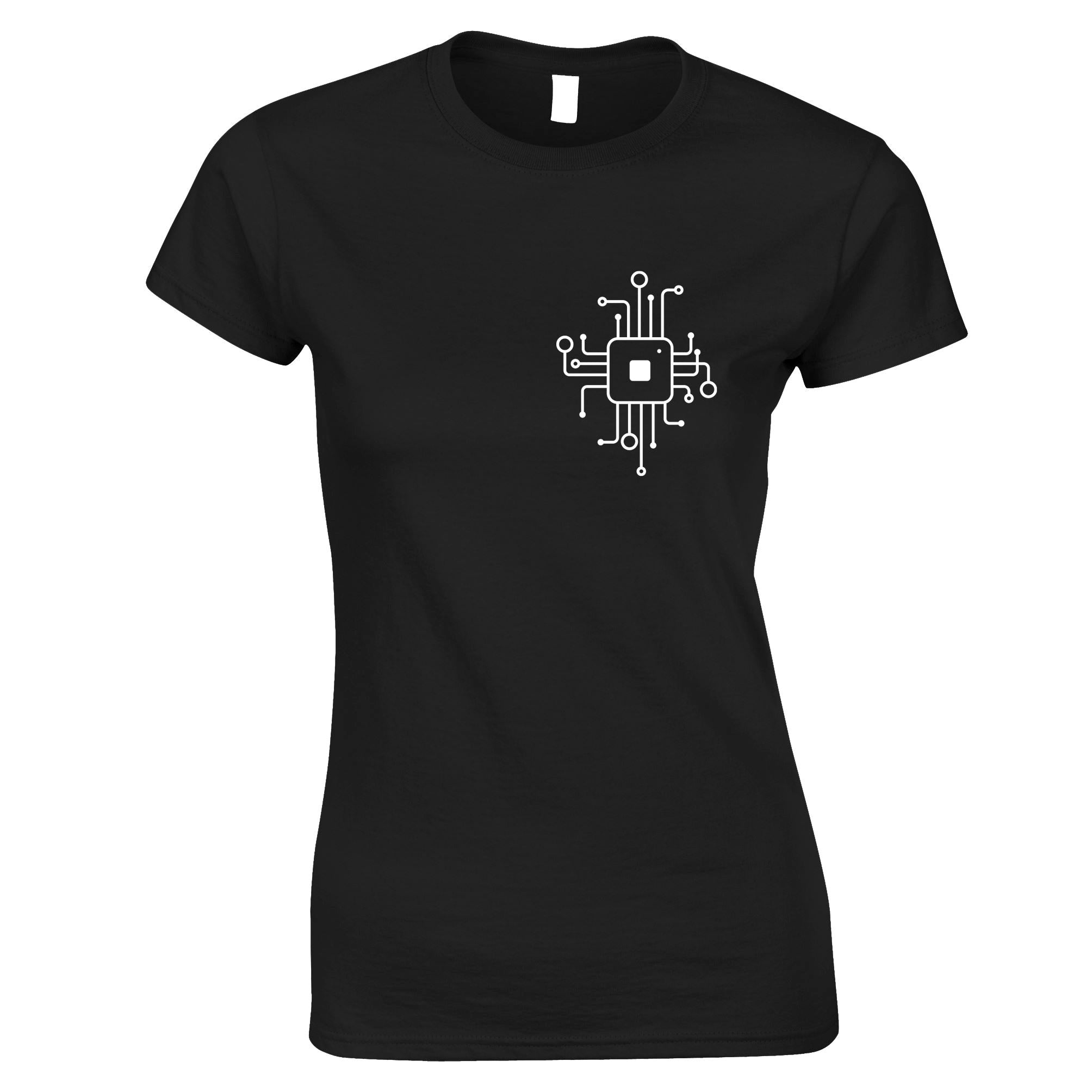 CPU Heart Nerd Womens T Shirt