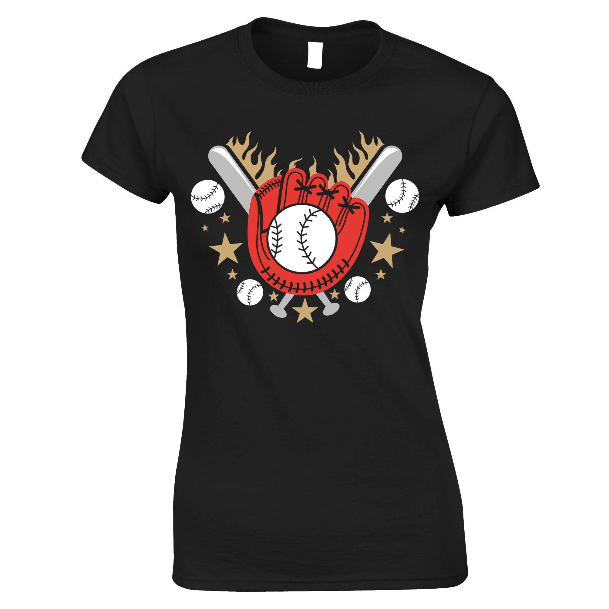 Baseball Glove Womens T Shirt