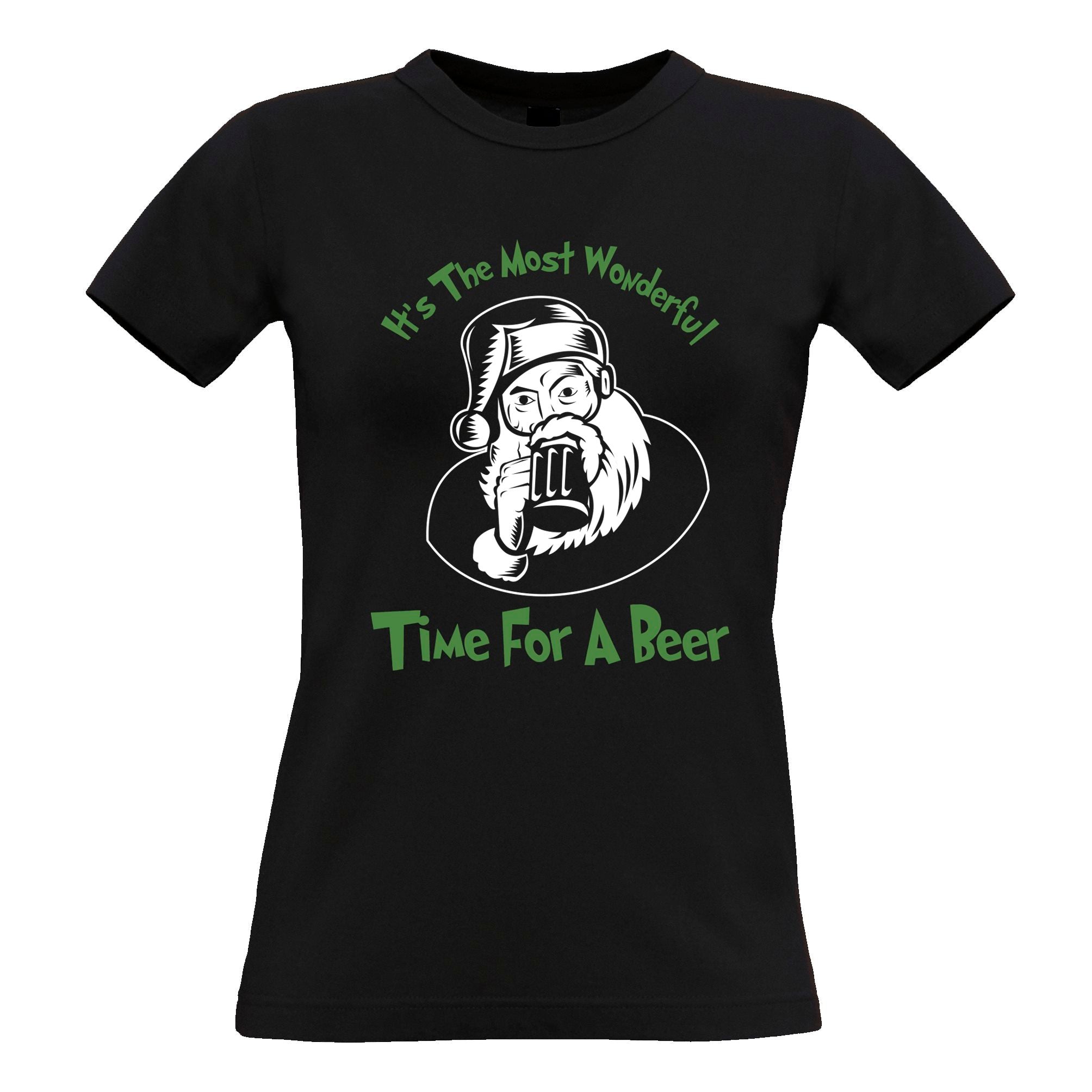 Most Wonderful Time For Beer Christmas Womens T Shirt