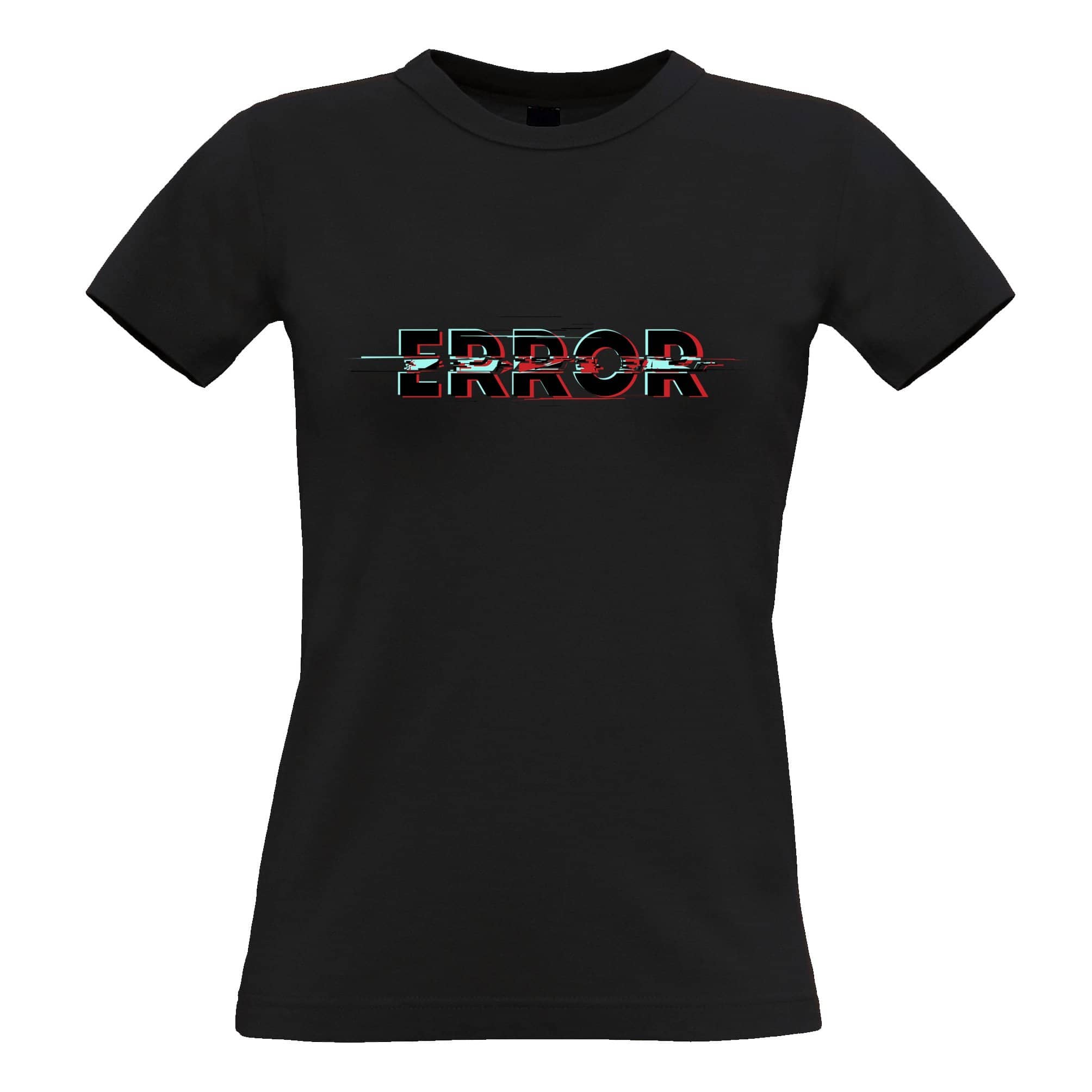 Computer Womens T Shirt Glitched Error Message