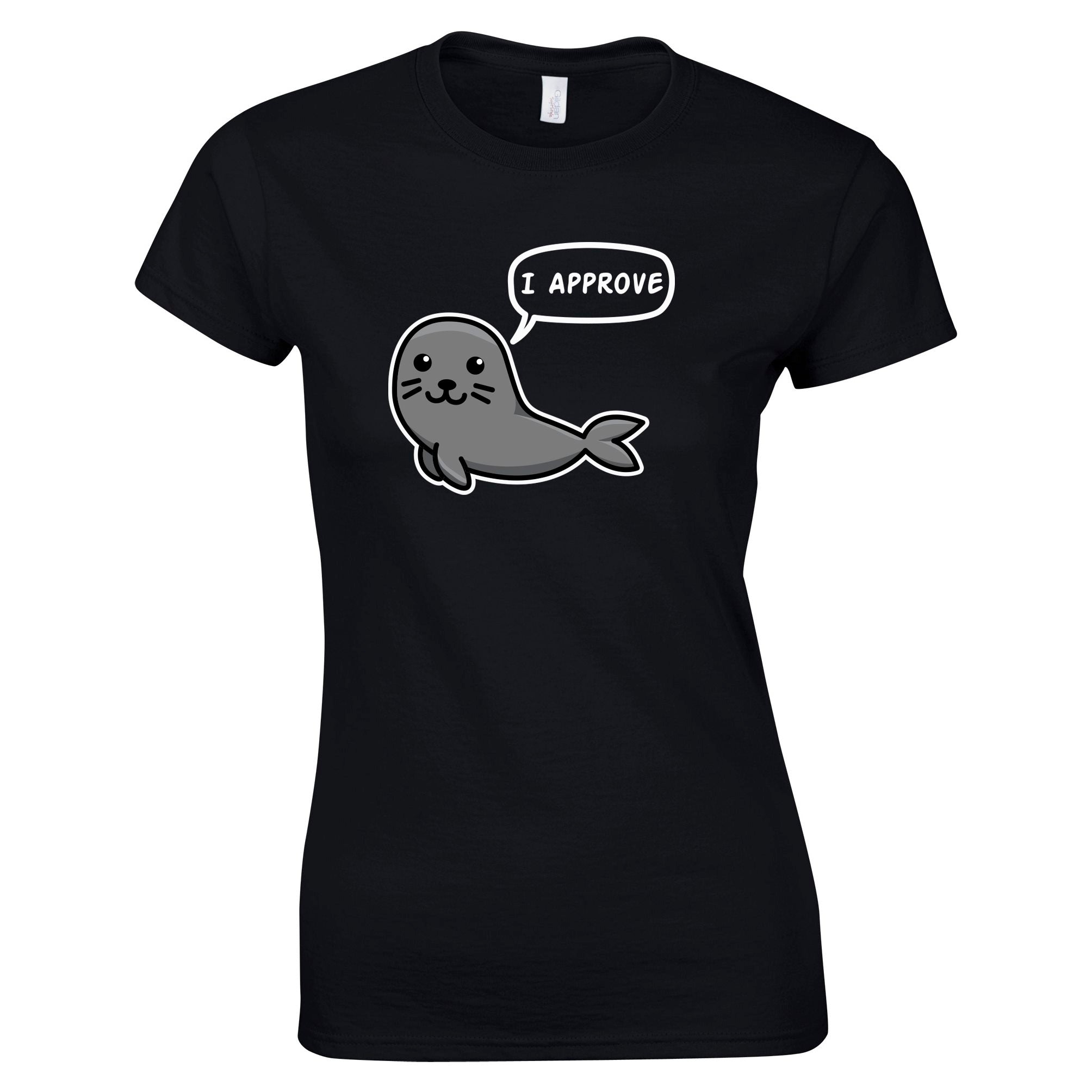 Seal Of Approval Womens T Shirt Pun Joke