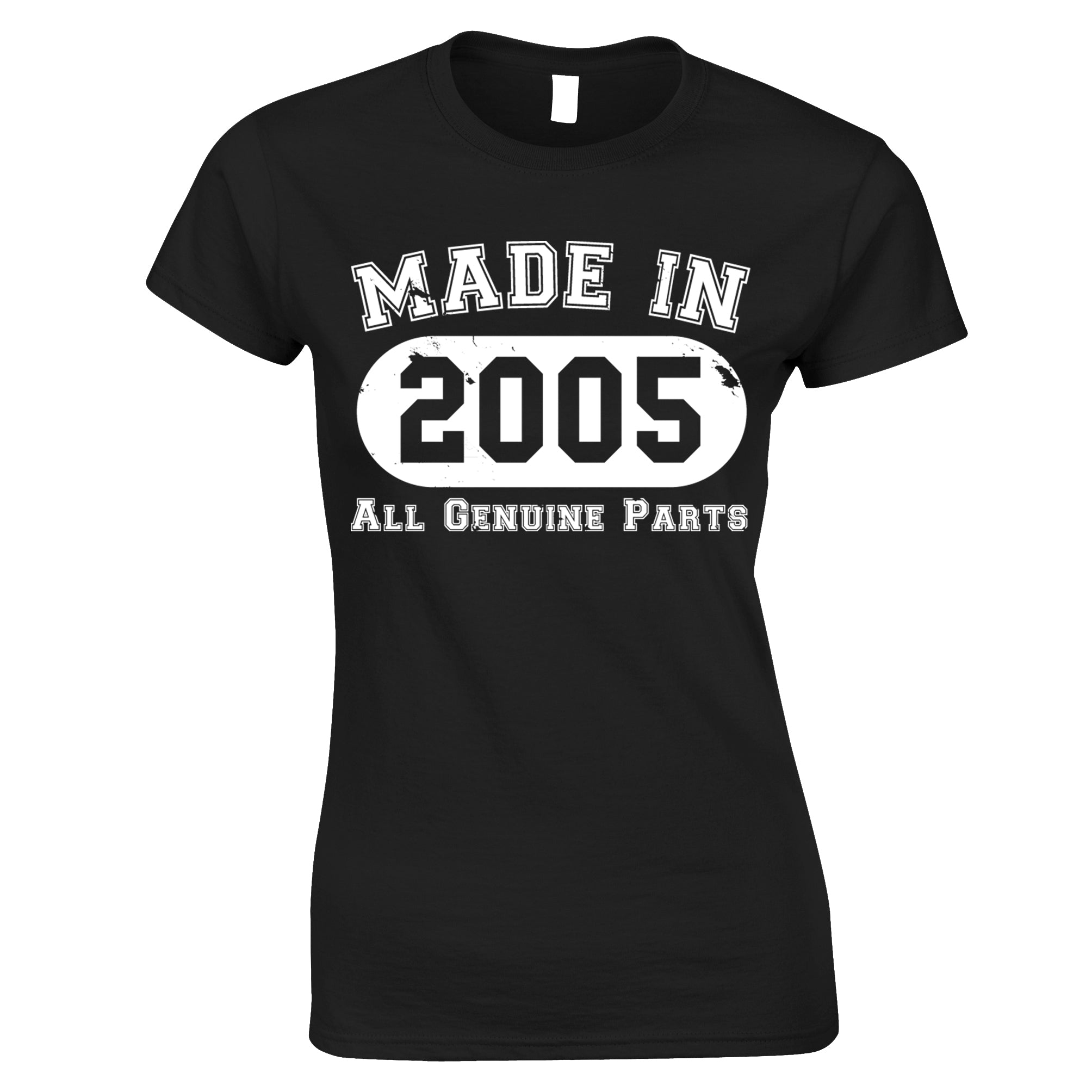 18th Birthday Womens T Shirt Made in 2005 - All Genuine Parts