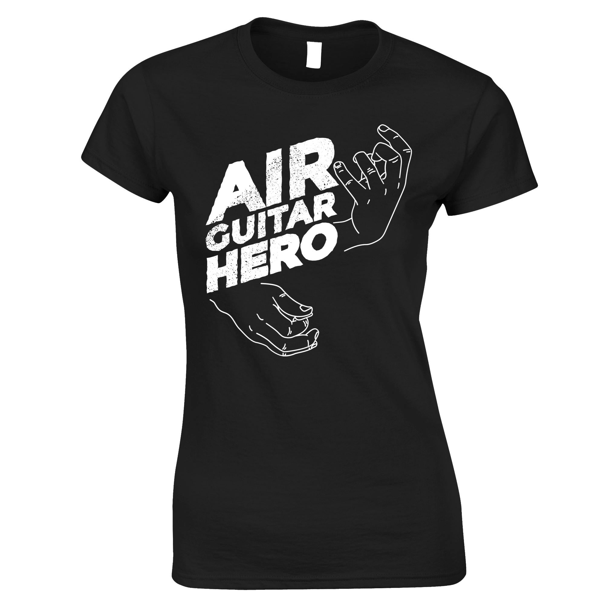 Air Guitar Hero Womens T Shirt