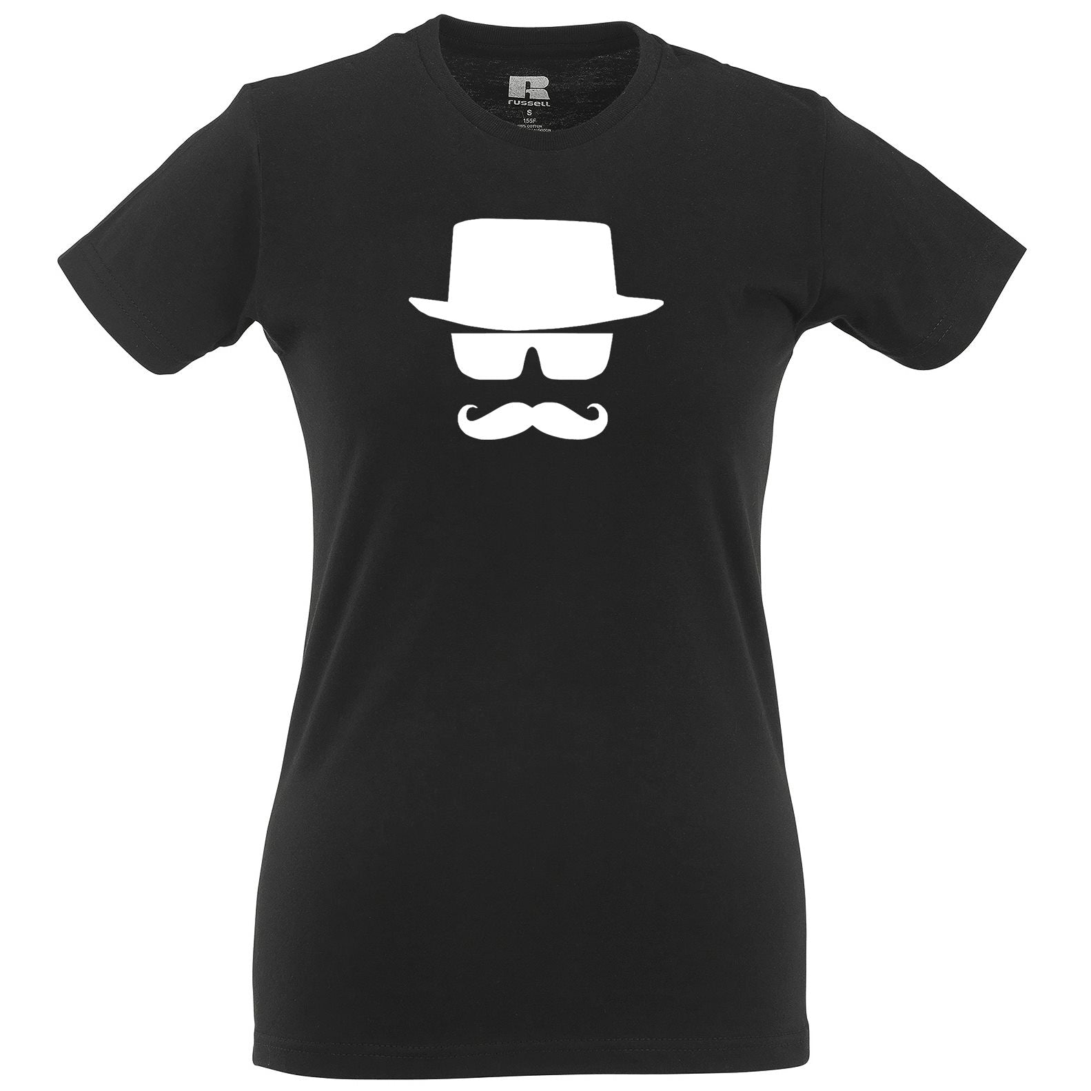 TV Parody Womens T Shirt Heisenberg Moustache Hipster