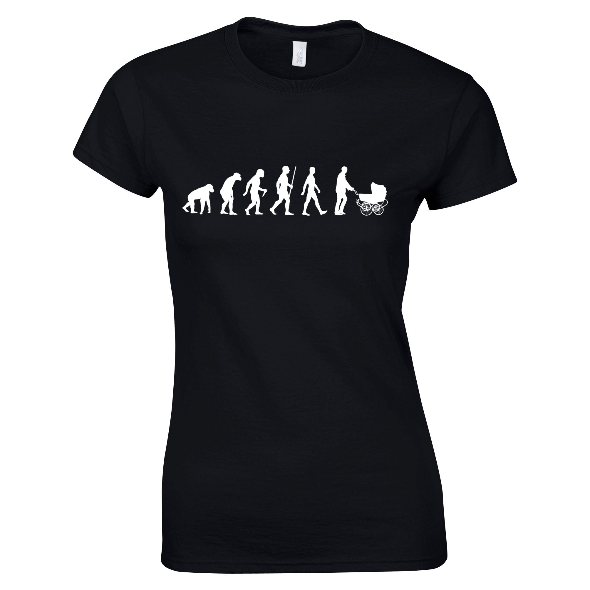 Parenthood Womens T Shirt Evolution Of A Family New Born Baby