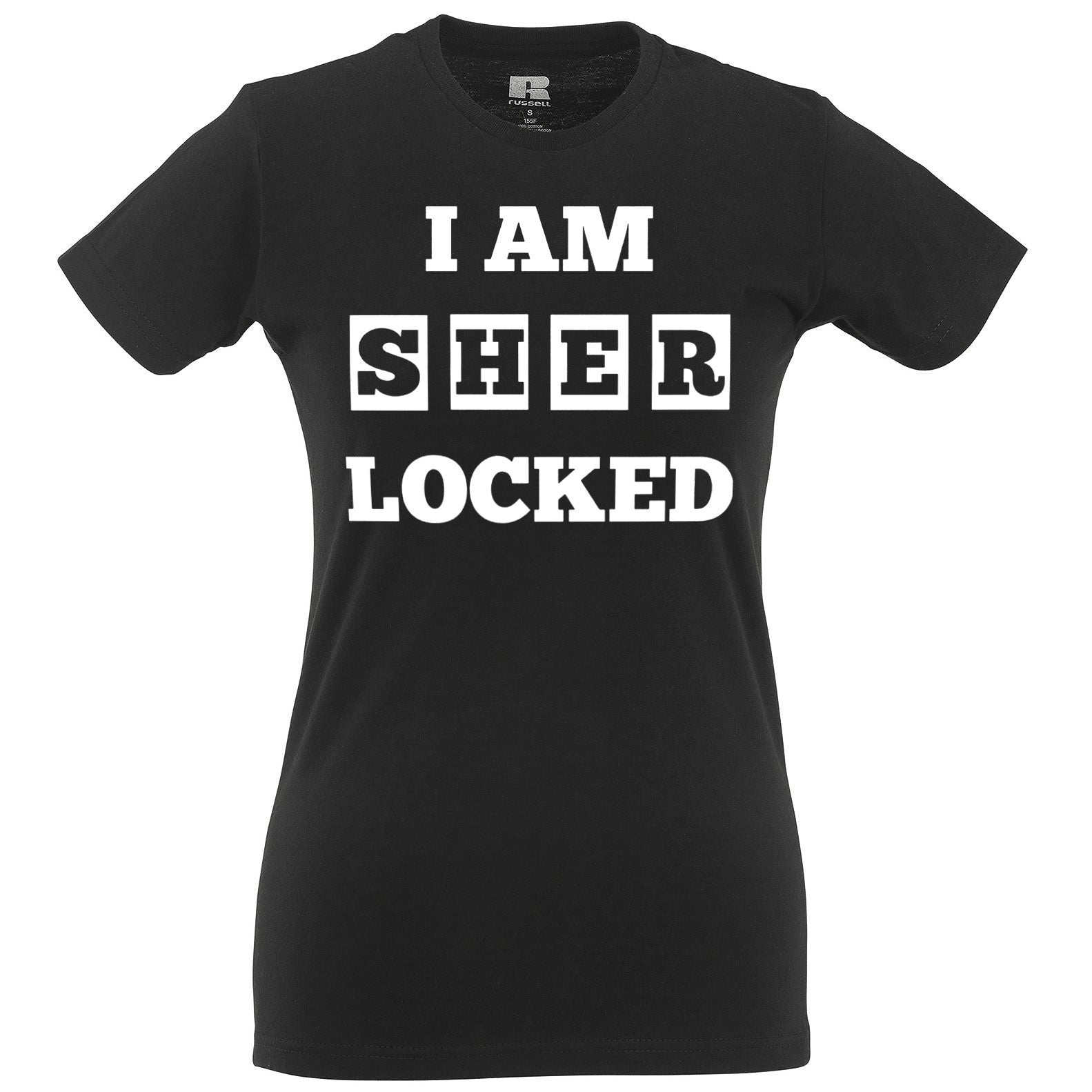 I Am Sher Locked Womens T Shirt Sherlock Holmes Tee