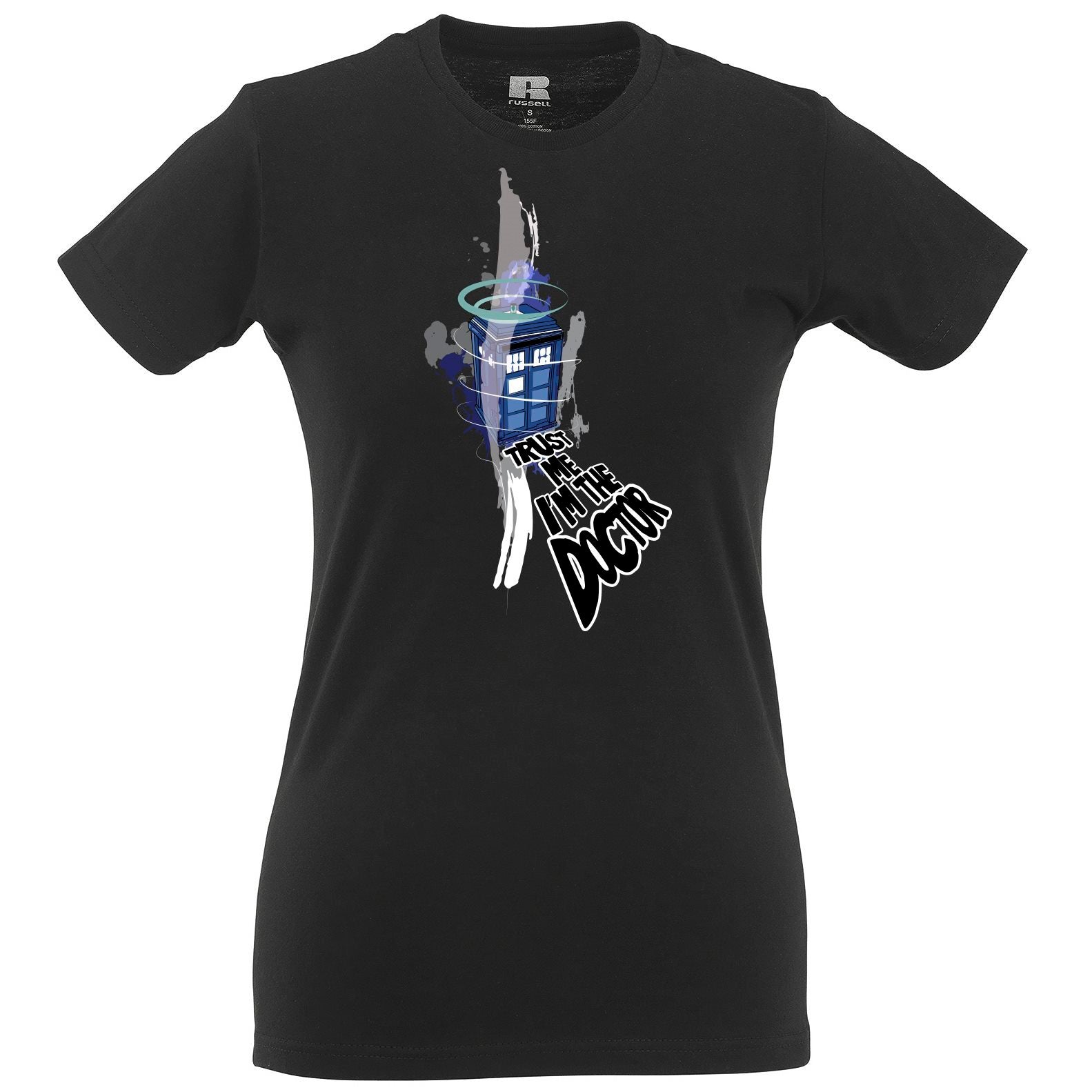 Trust Me, I'm the Doctor Police Box Womens T Shirt