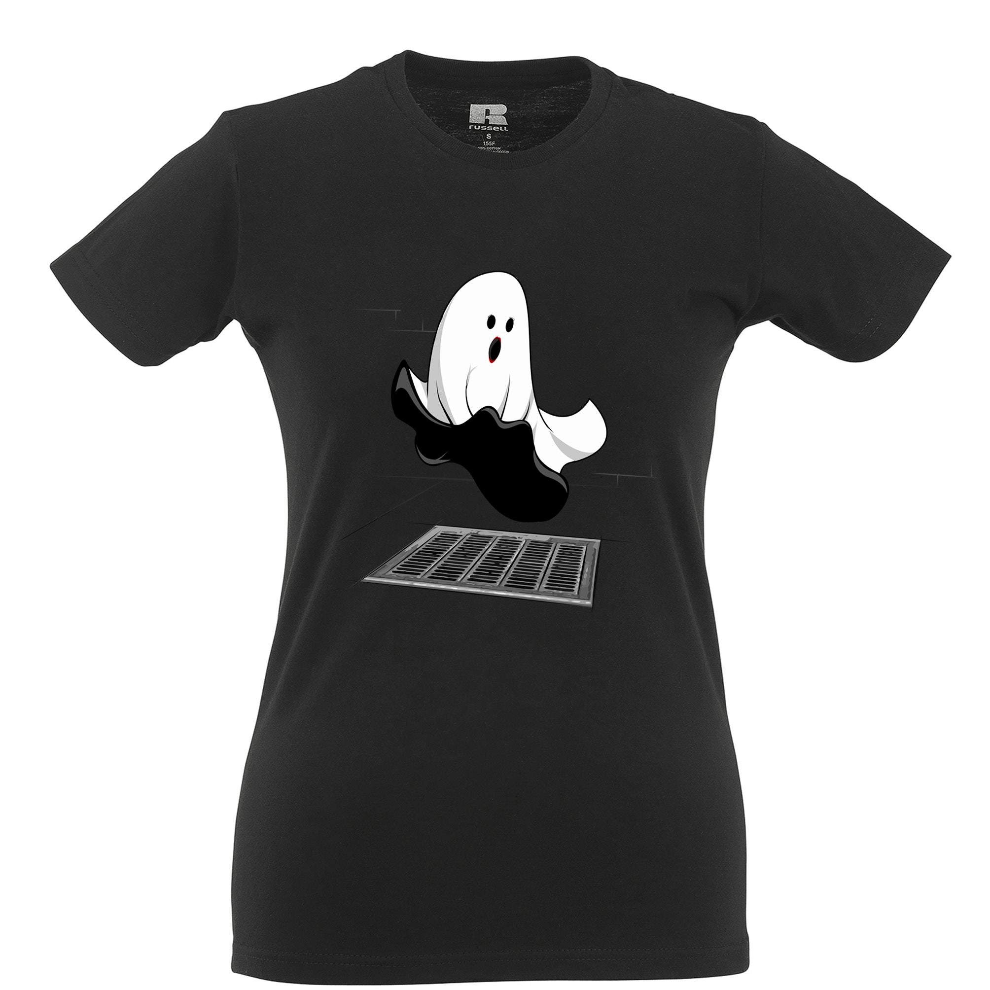 Halloween Womens T Shirt Iconic Monroe Ghost Parody