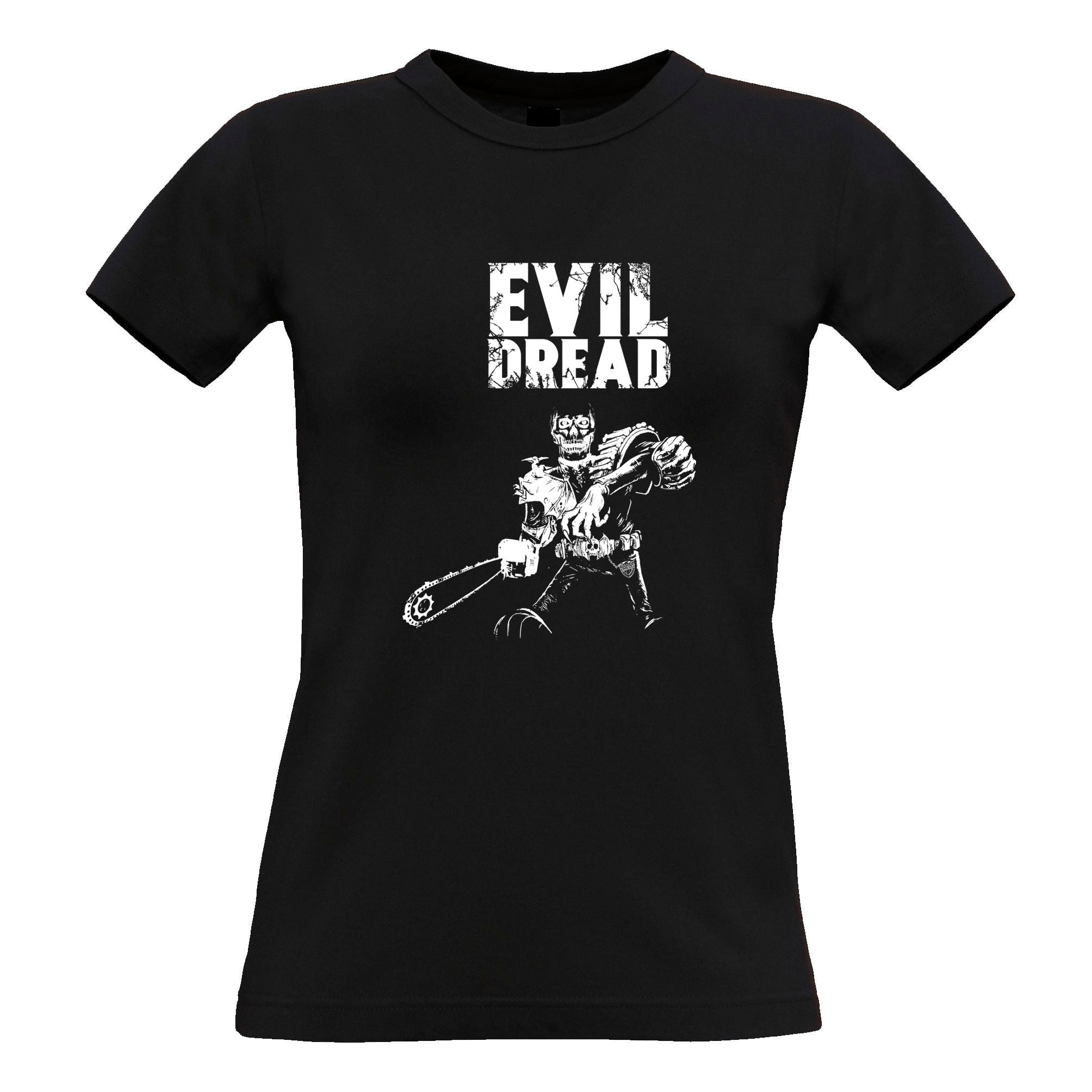 Parody Womens T Shirt Zombie Evil Dread Comic Character