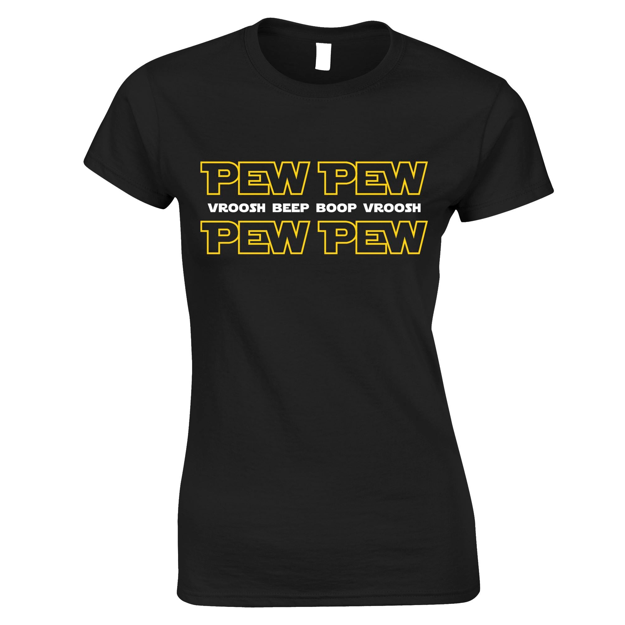 PEW PEW Laser Blaster Womens T Shirt