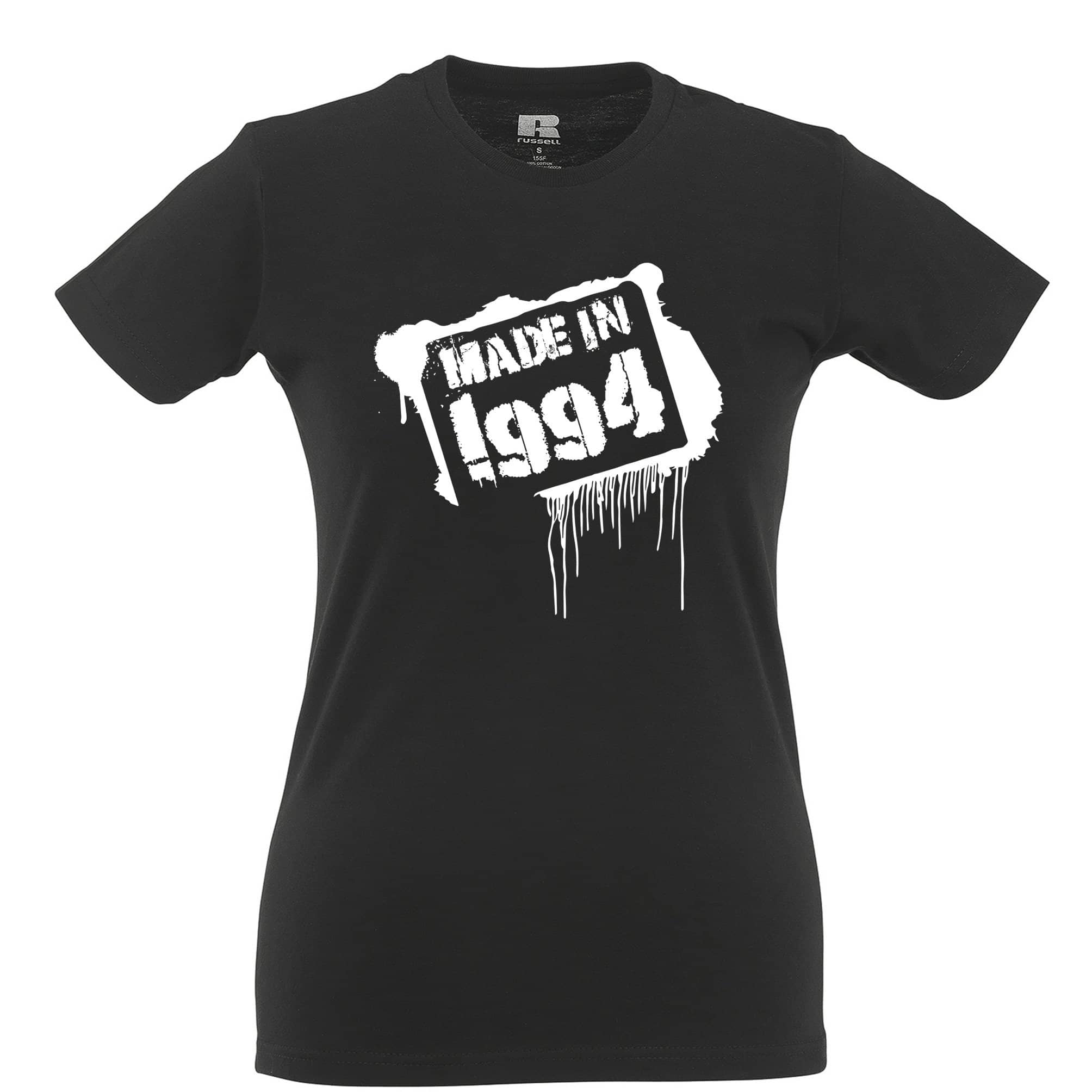 Birthday Womens T Shirt Made In 1994 Graffiti