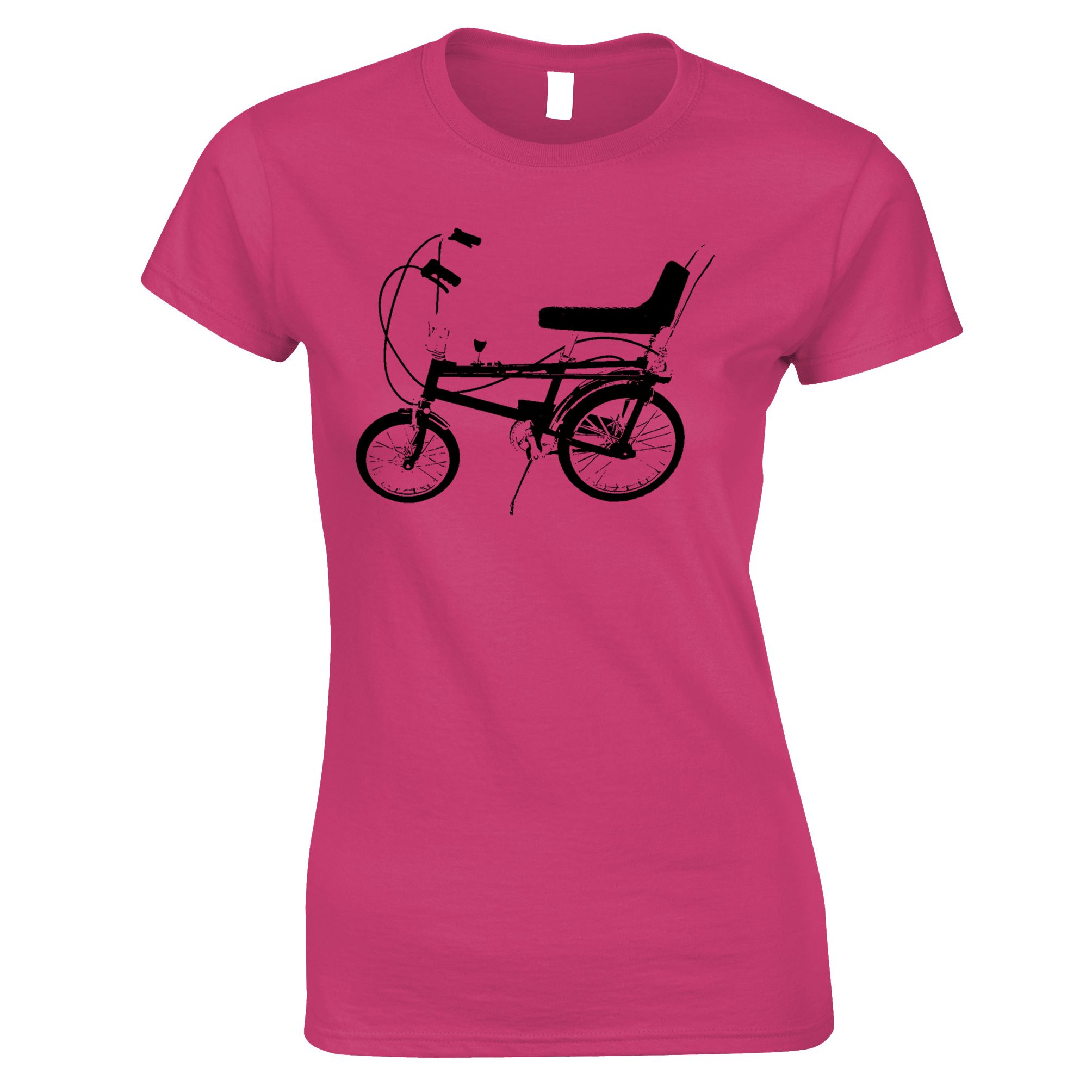 Retro Chopper Bicycle Womens T Shirt