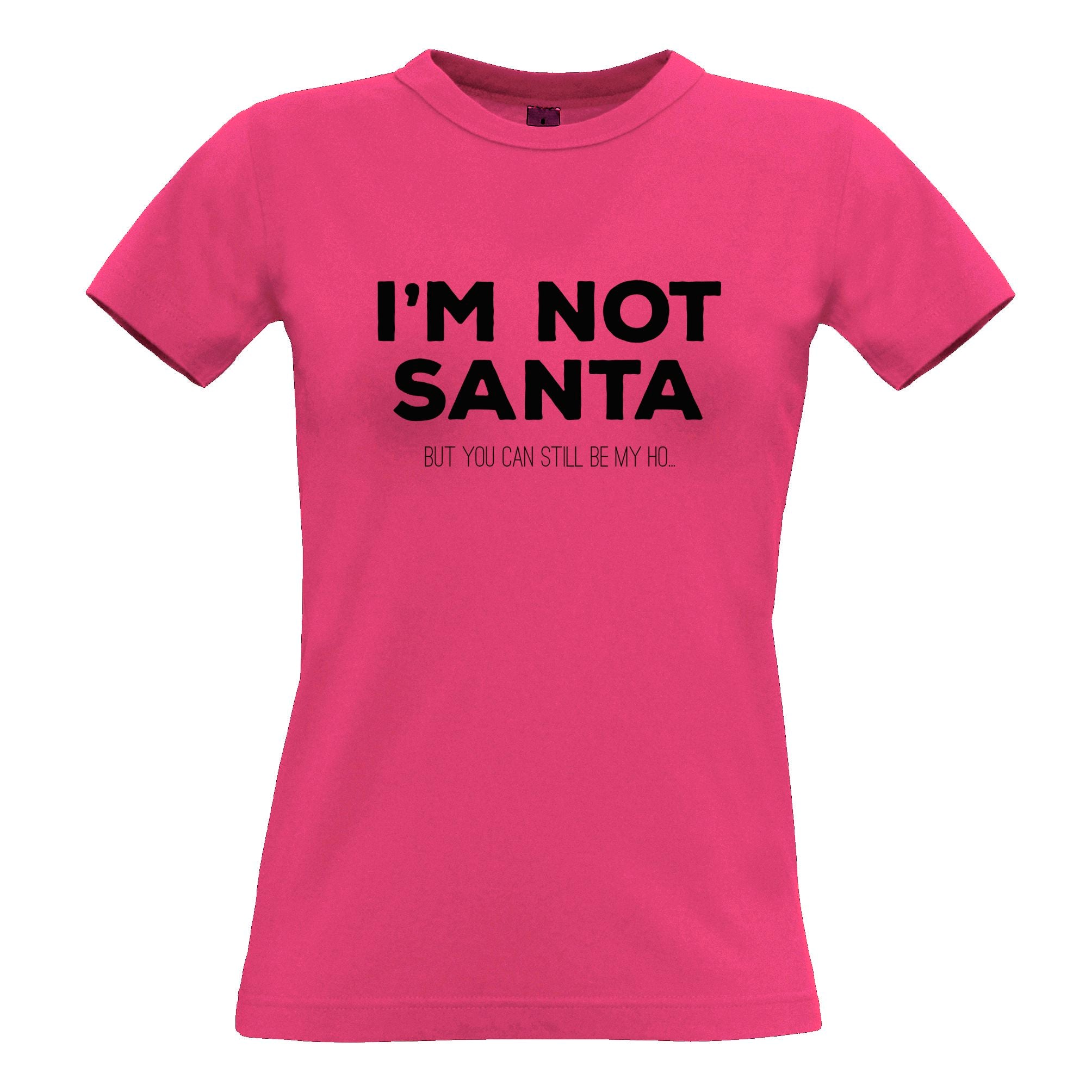 Not Santa, But You Can Be My Ho Christmas Womens T Shirt