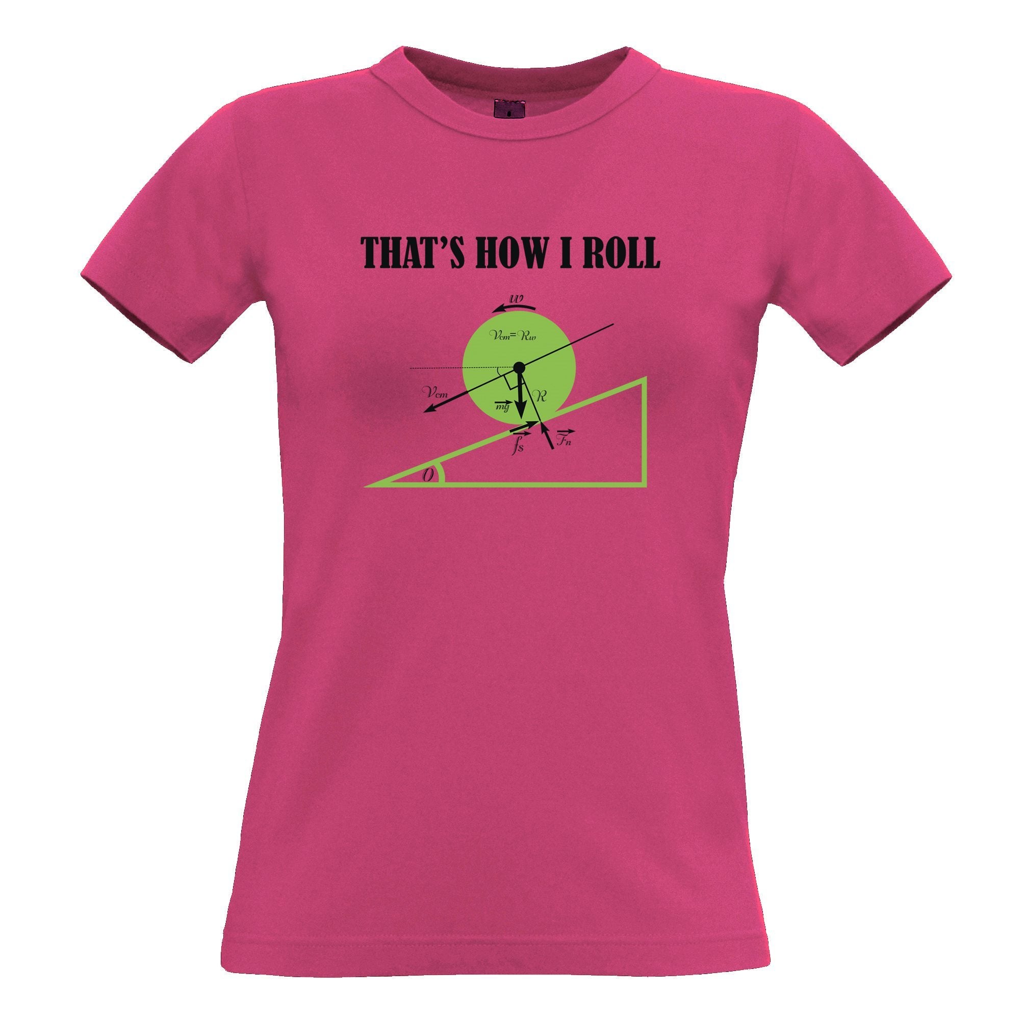 Math Womens T Shirt That's How I Roll Joke