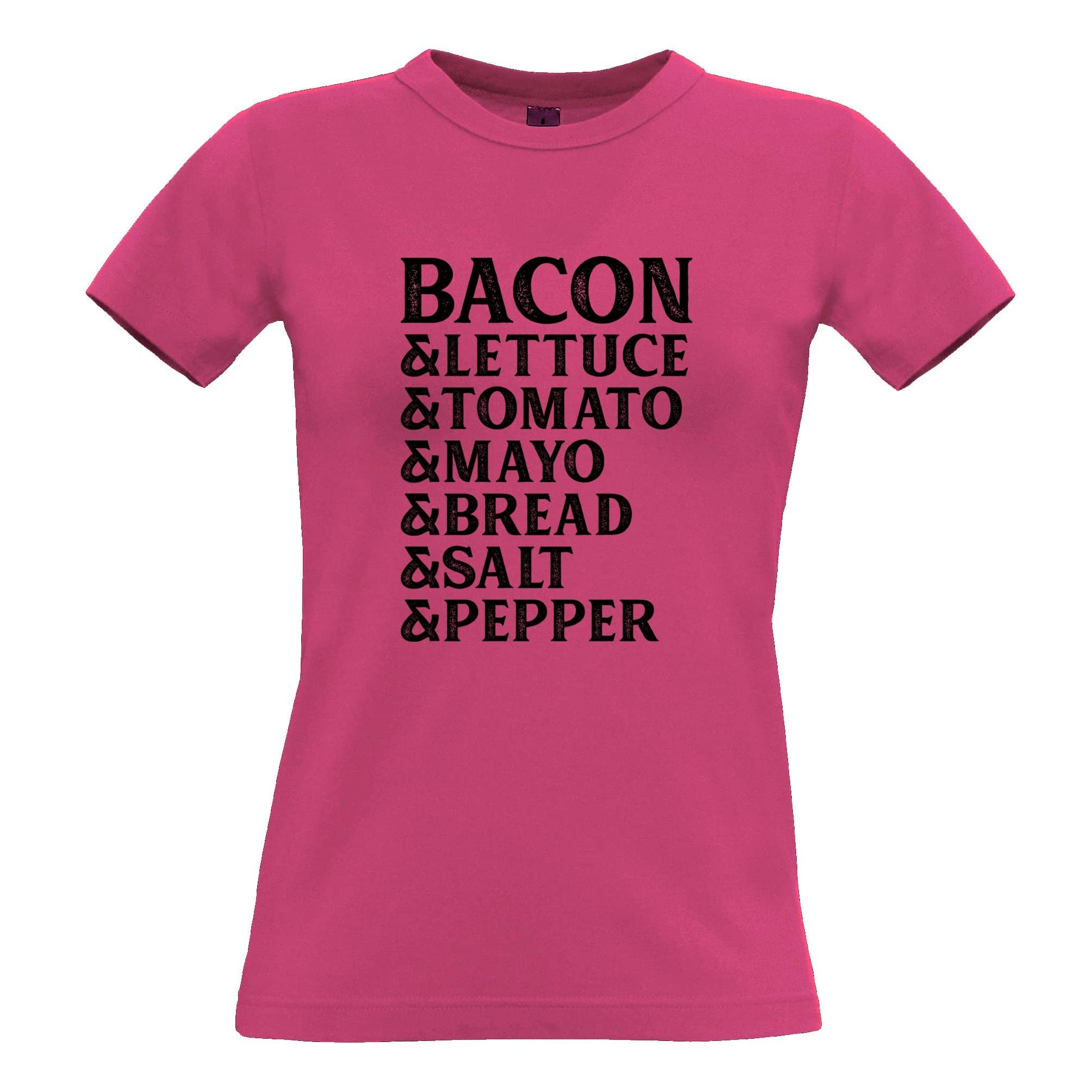 BLT Womens T Shirt Bacon Lettuce Tomato Sandwhich