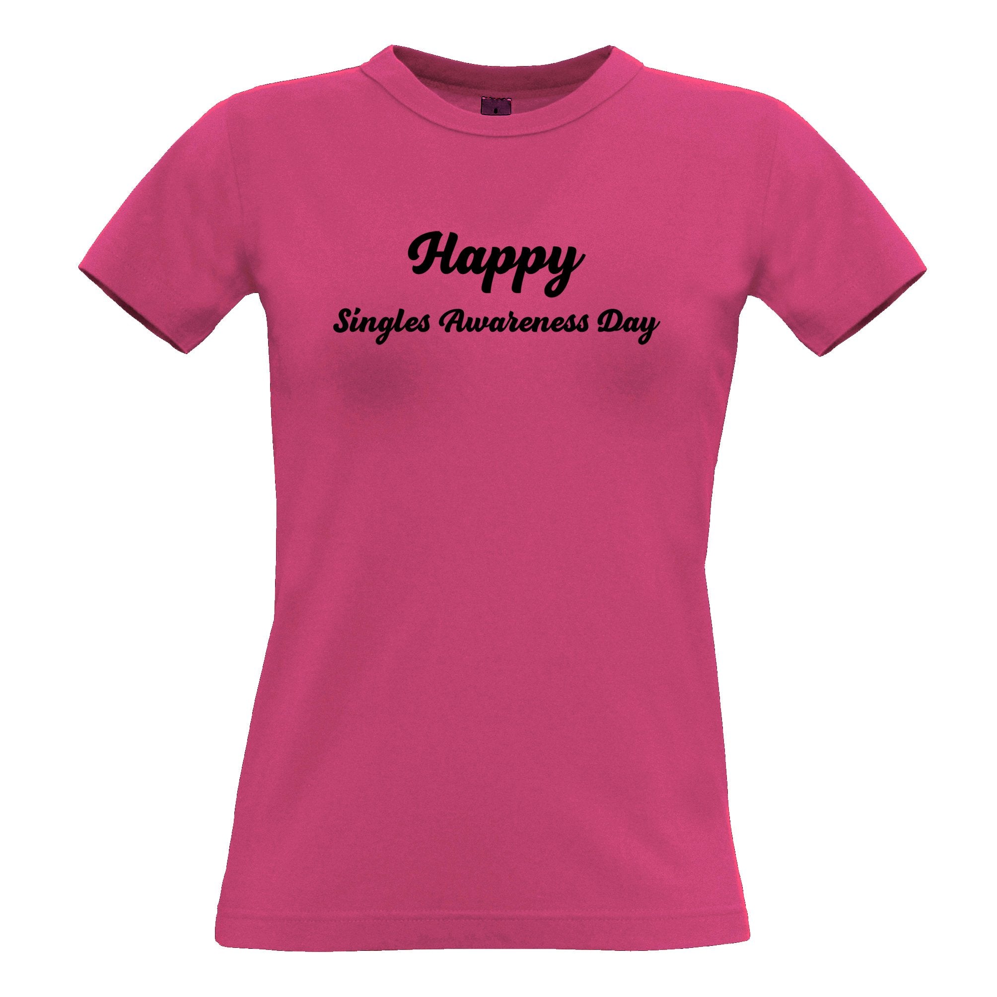 Joke Valentine's Day Womens T Shirt Singles Awareness Day