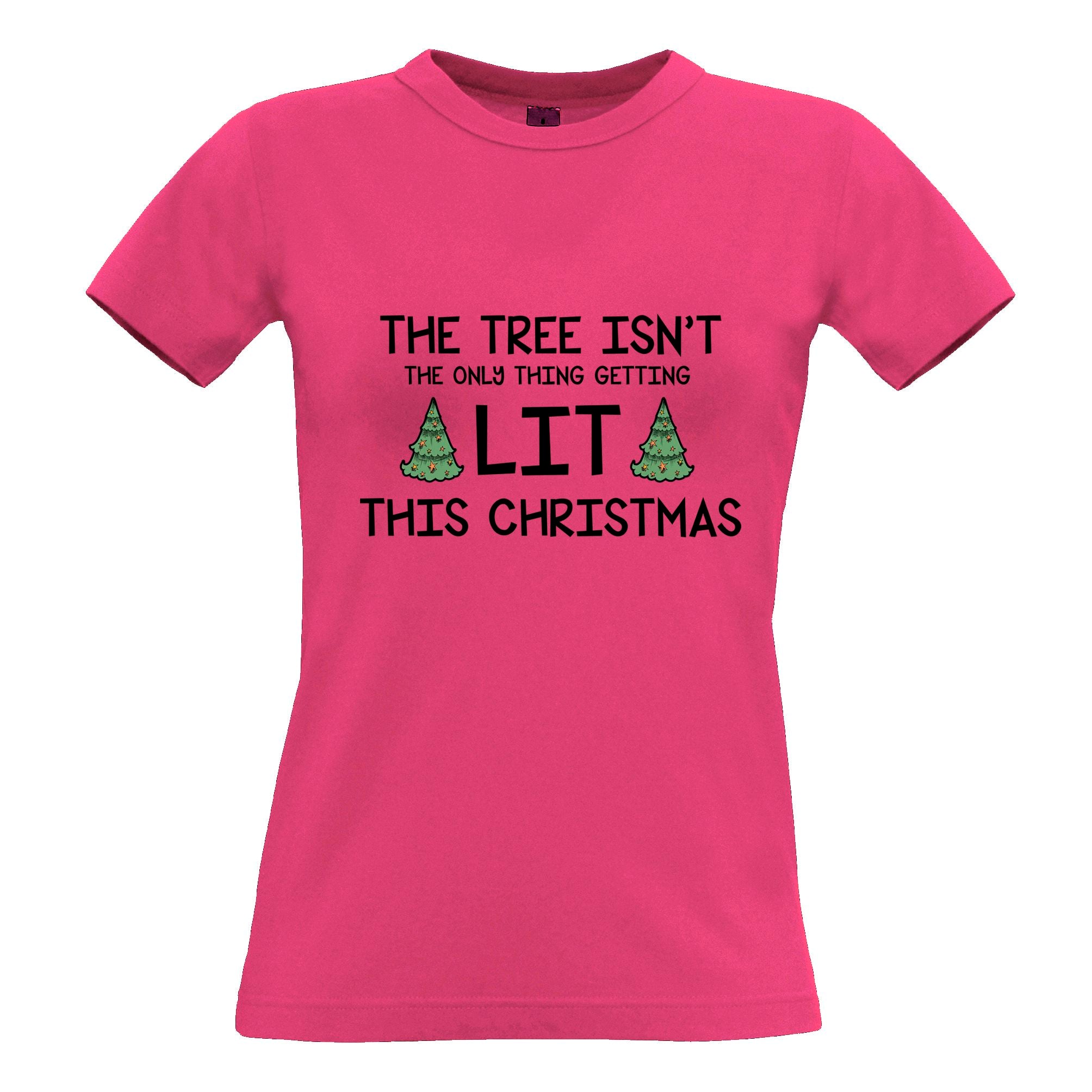 Getting Lit This Christmas Womens T Shirt