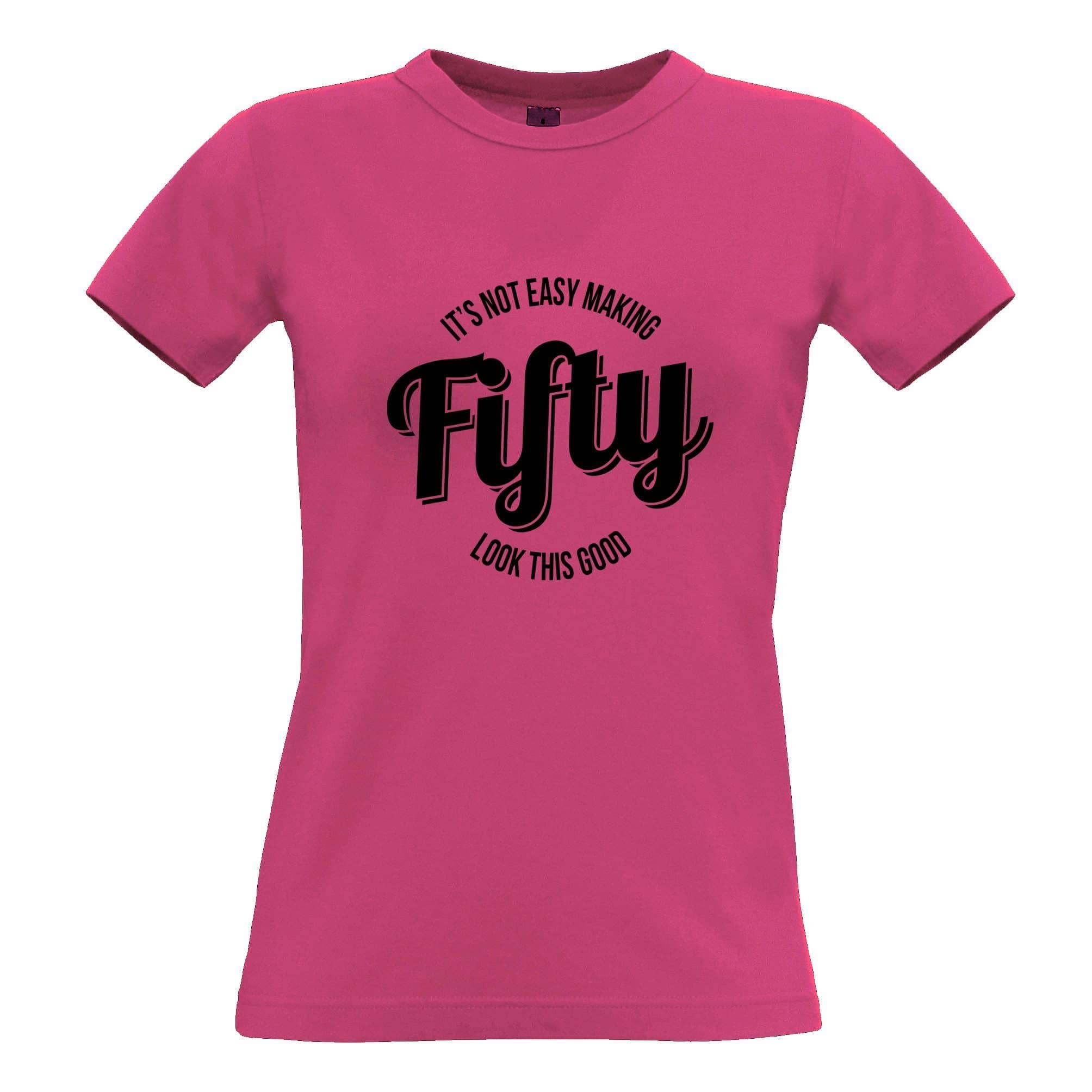 Joke 50th Birthday Womens T Shirt Not Easy Making 50 Look Good