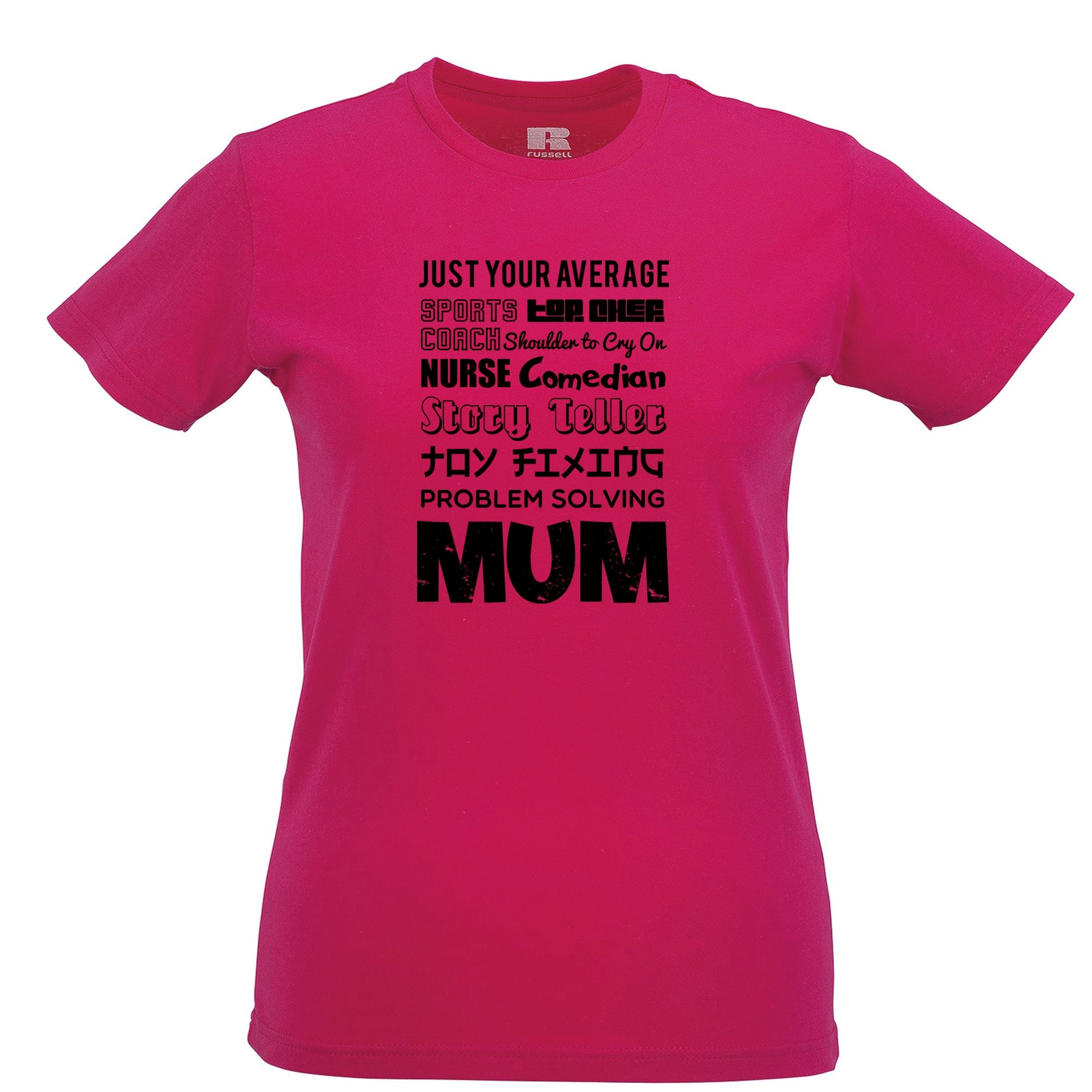 Mother's Day Womens T Shirt Just Your Average Superhero Mum