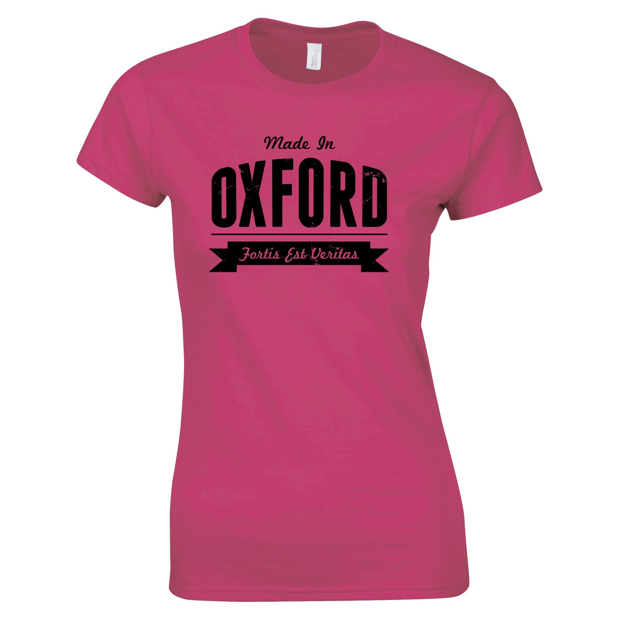 Hometown Pride Womens T Shirt Made in Oxford Banner