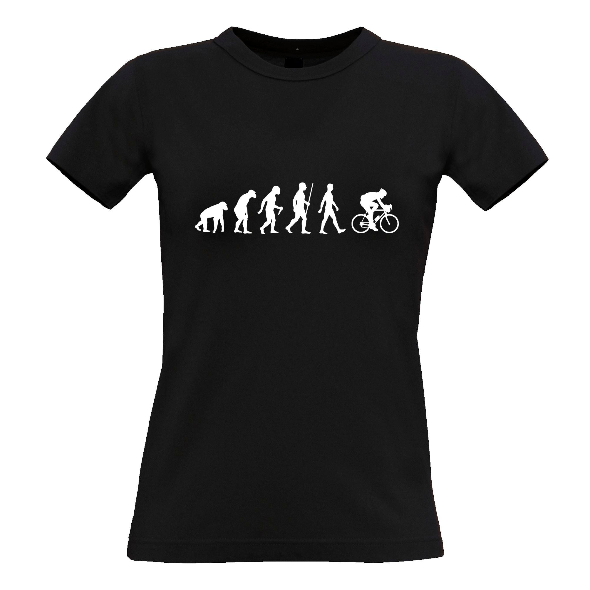 Evolution of Cycling Womens T Shirt