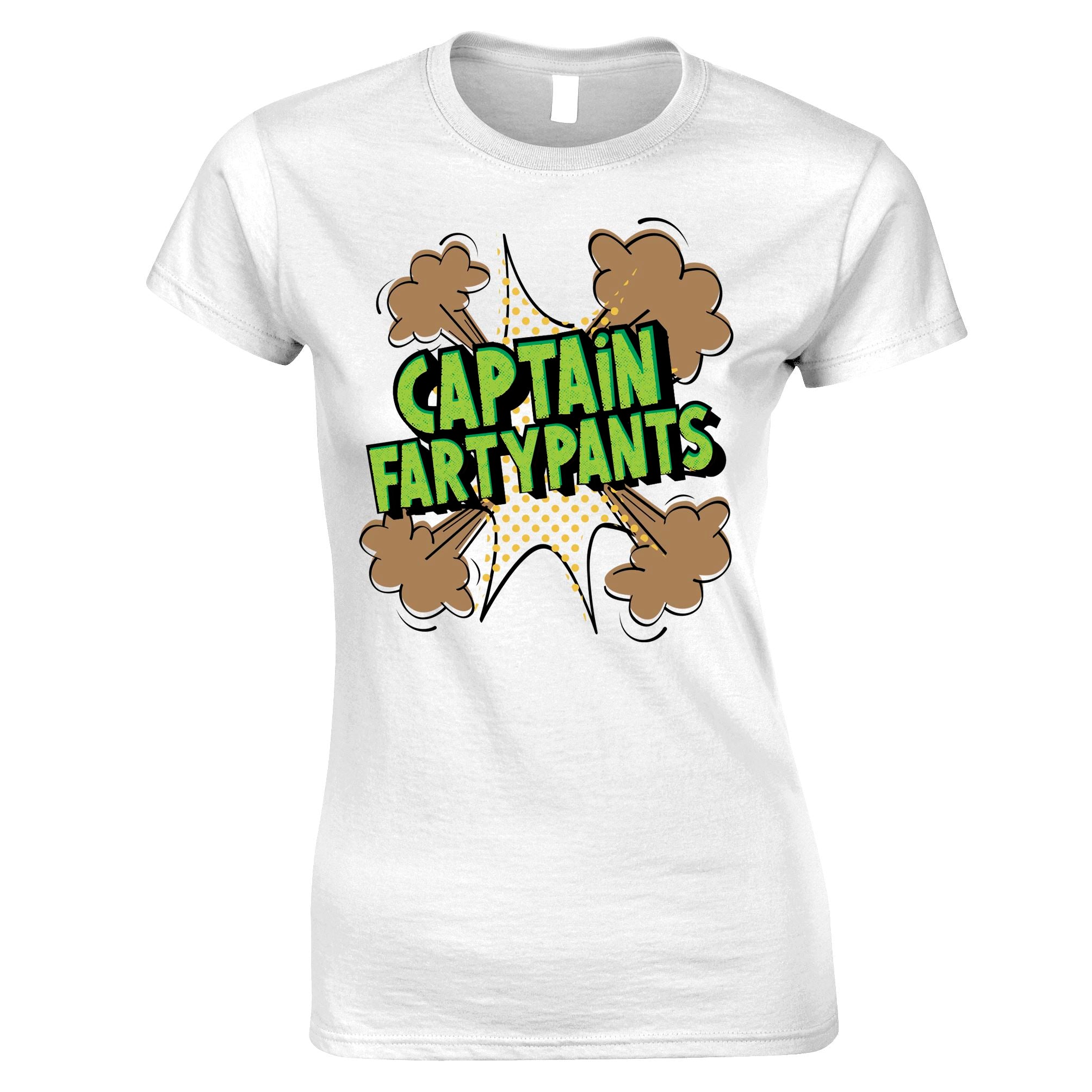 Captain Farty Pants Womens T Shirt